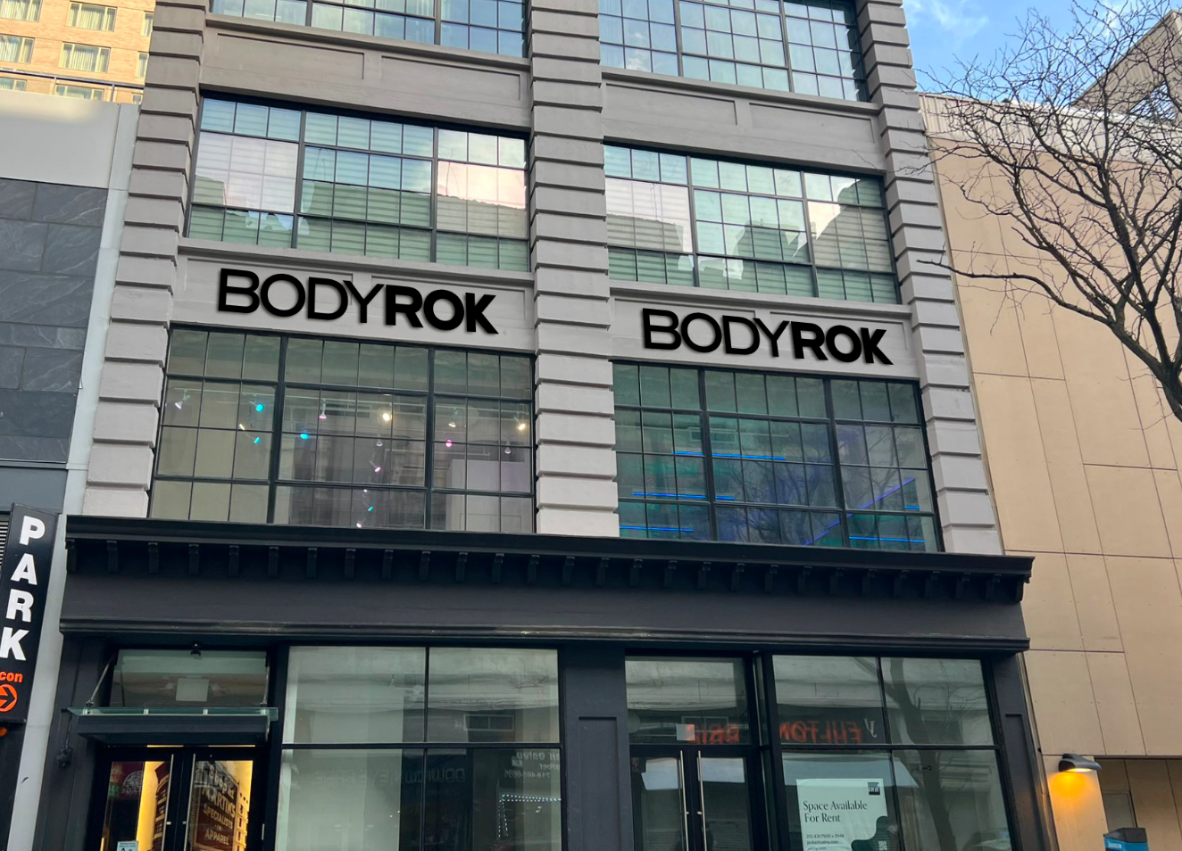 Signage layout for BodyRok Pilates