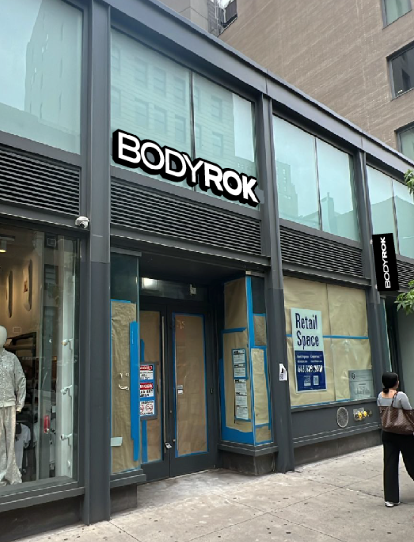 Signage layout for BodyRok Pilates