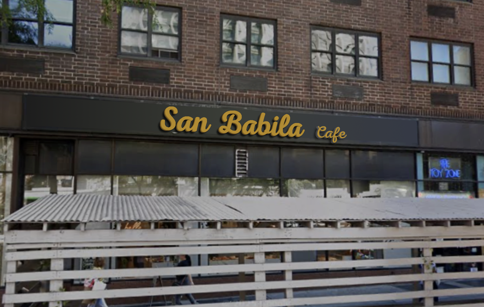 Local cafe signage