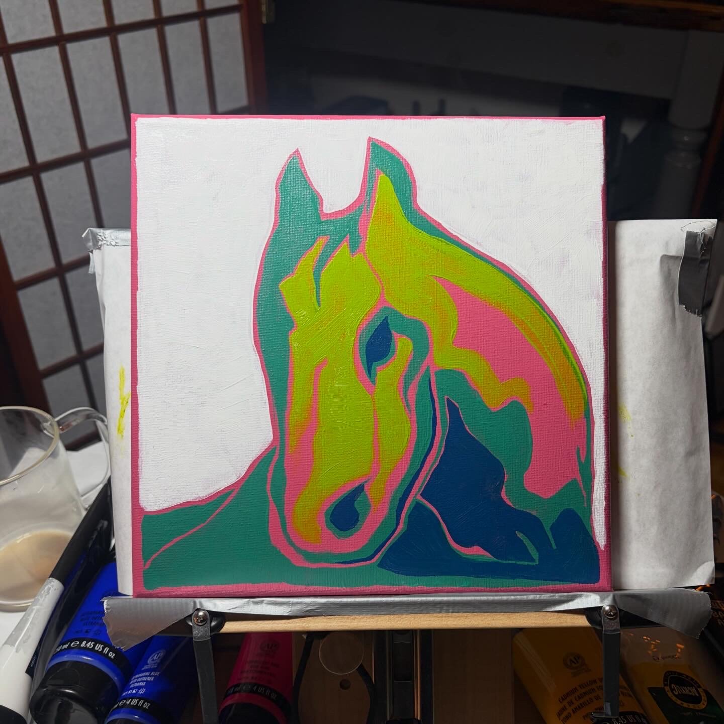 Commission; 10x10" acrylic on canvas