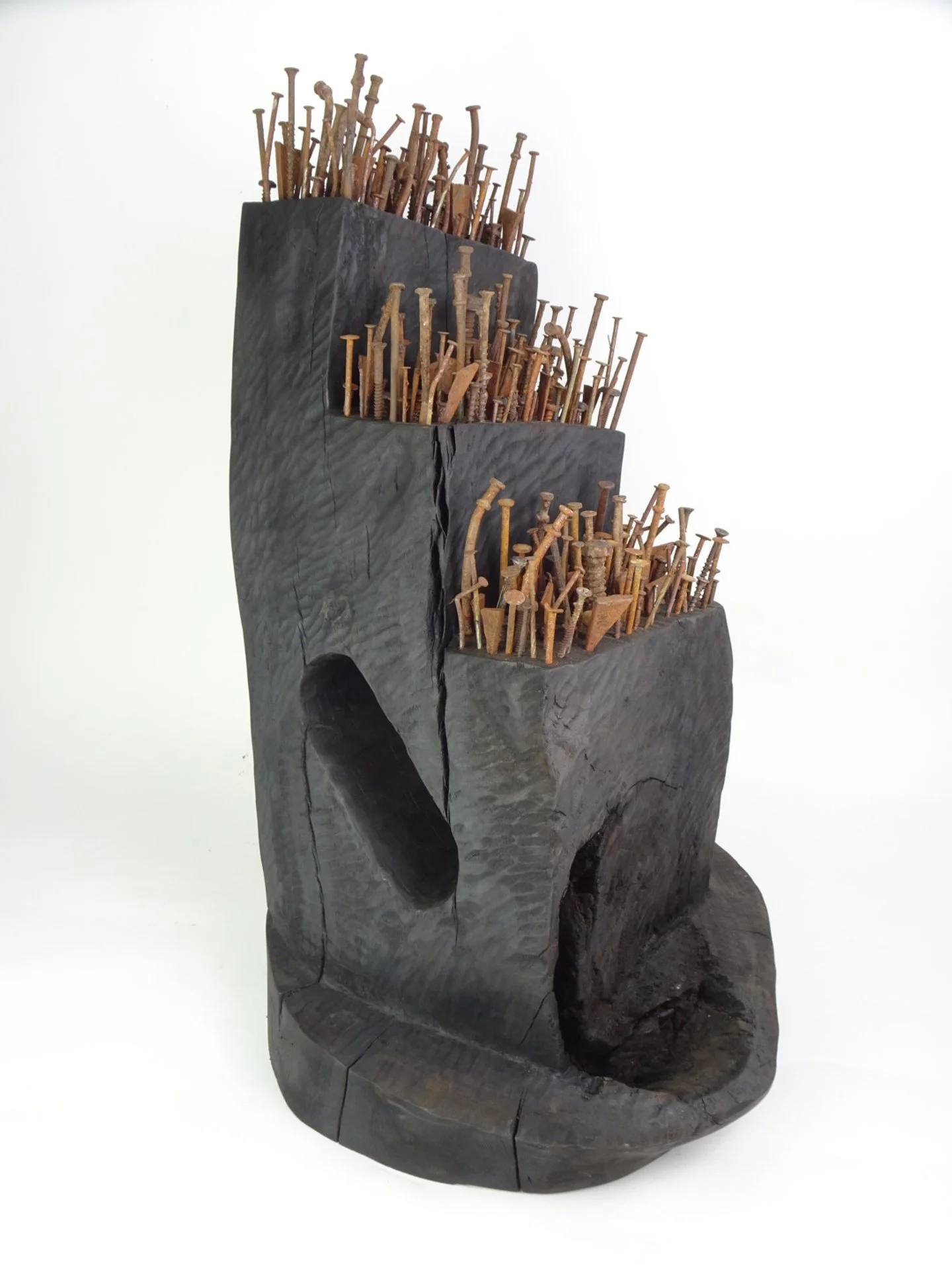 Untitled #14C. 

Metal, Wood.

21h x 12w x 12d in