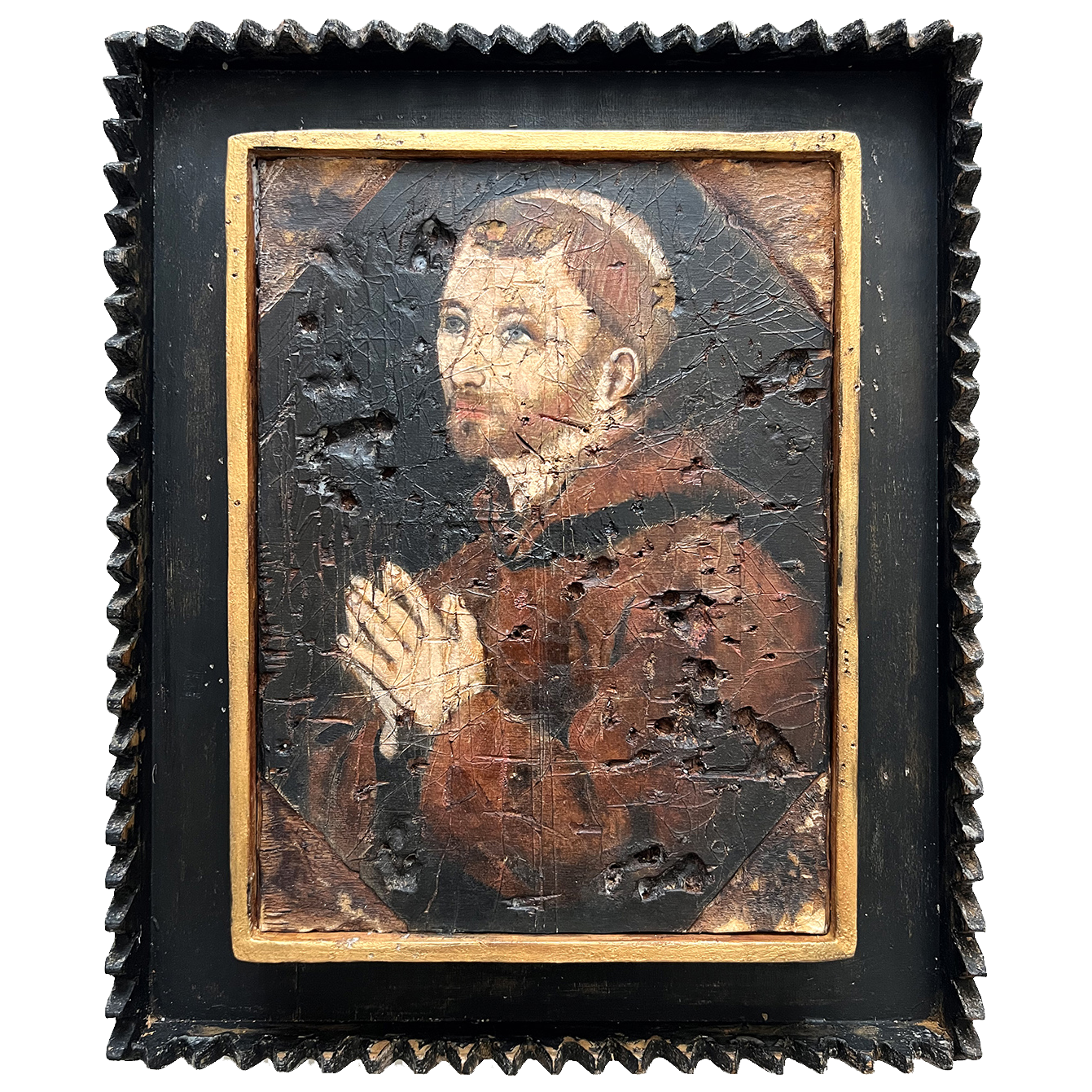 Saint François d ' Assise  [ 48 x 40 x 6 cm ]