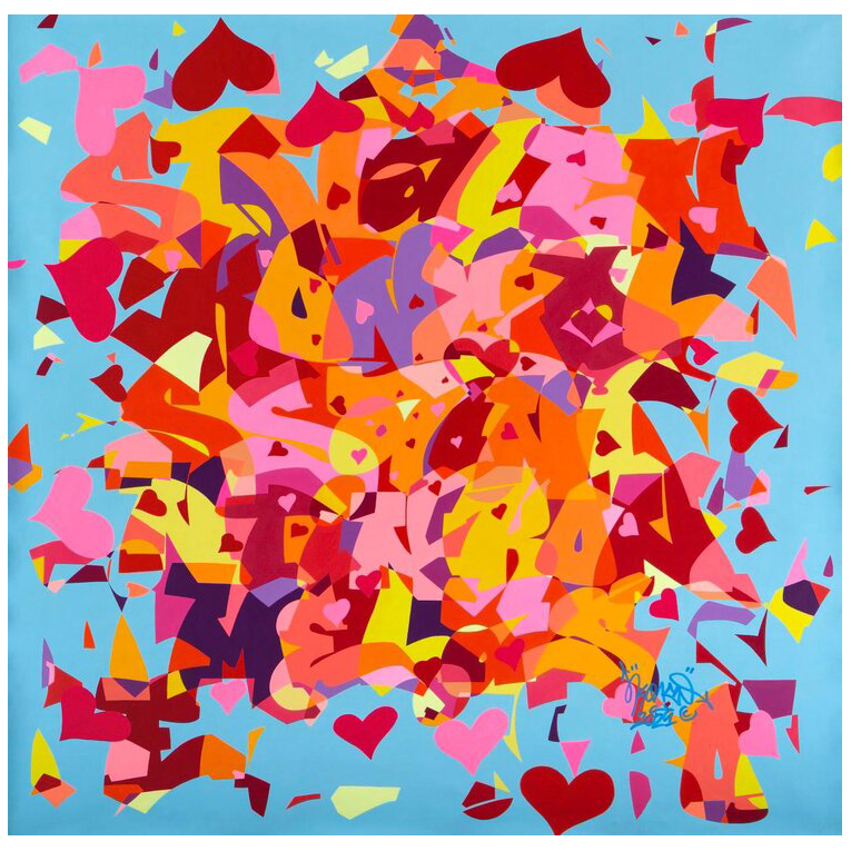 St Valentin
[ 100 x 100cm ]