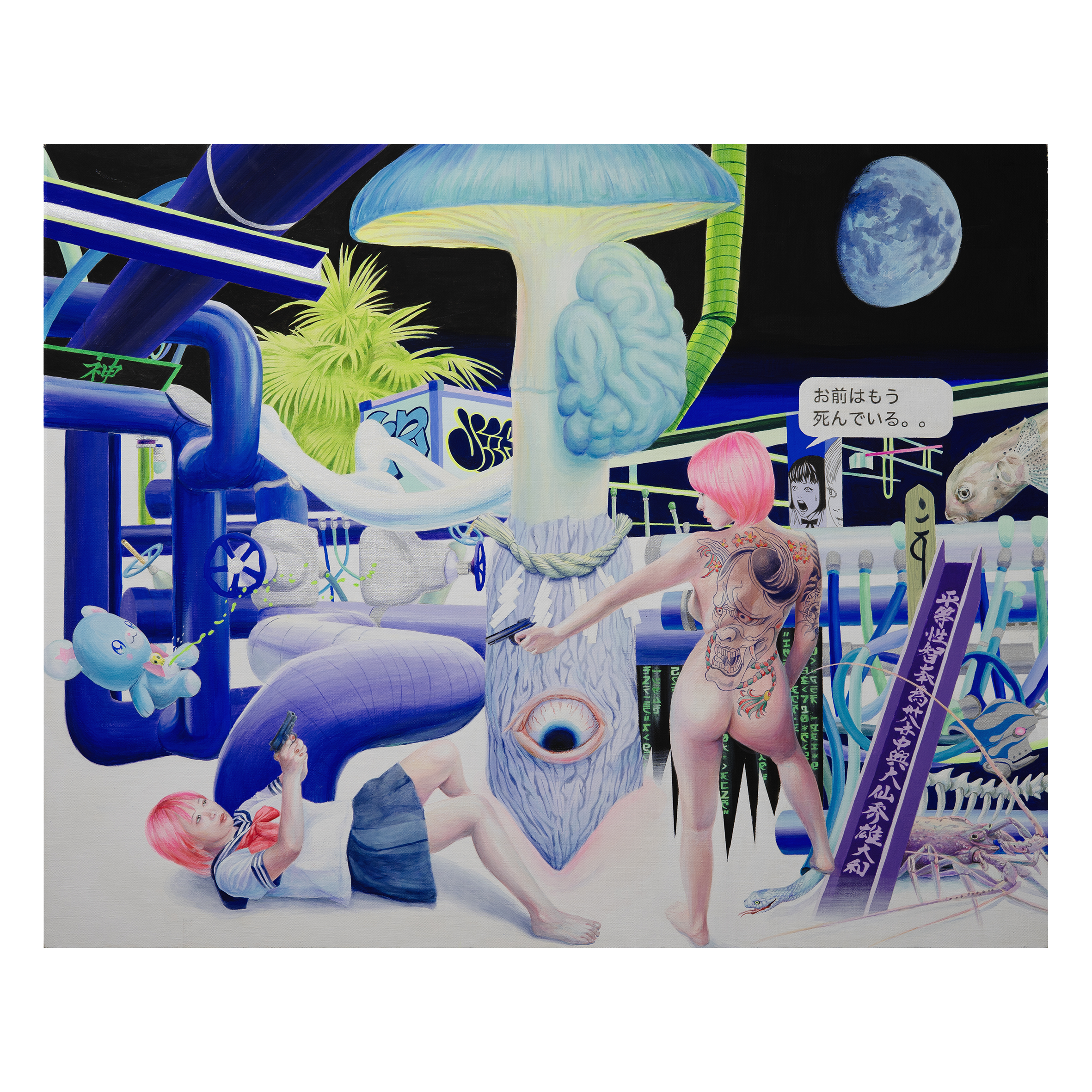 Cyber Battle / サイバーバトル  [80.3 x 100cm ]