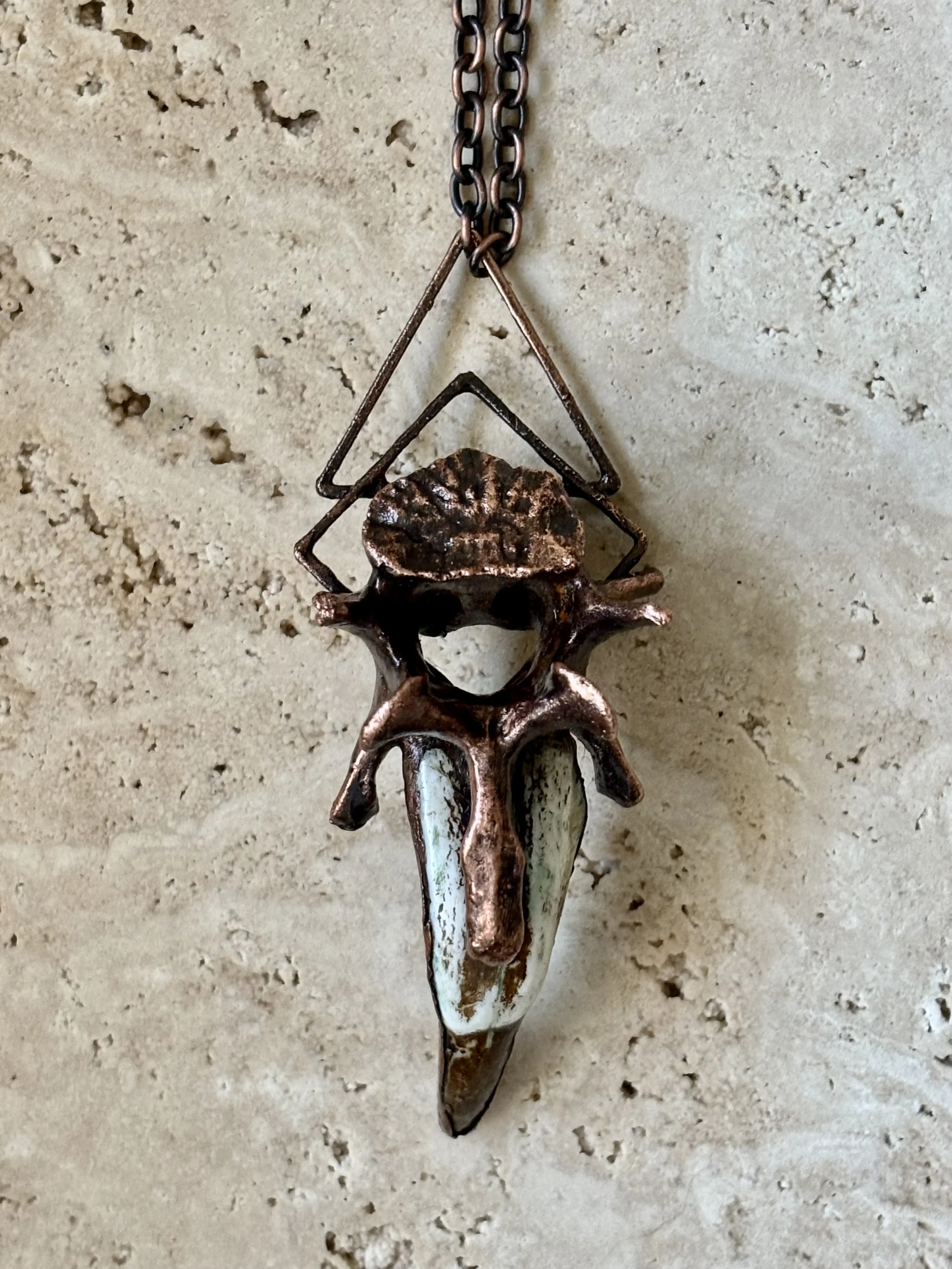 Otter bone and Bison Tooth Necklace