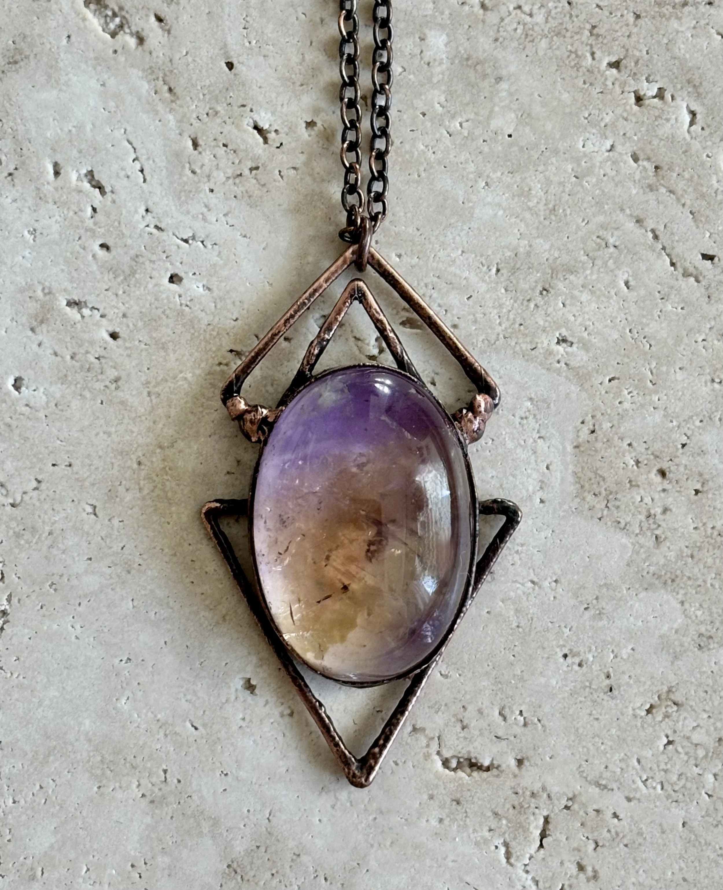 Ametrine and Copper Necklace