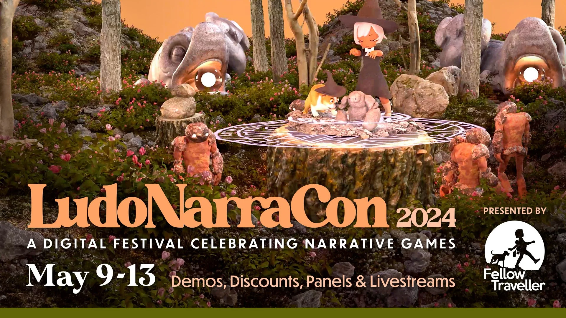 Save the date: LudoNarraCon 2024 kicks off on May 9, celebrating storytelling in video games with demos, panels, and more!