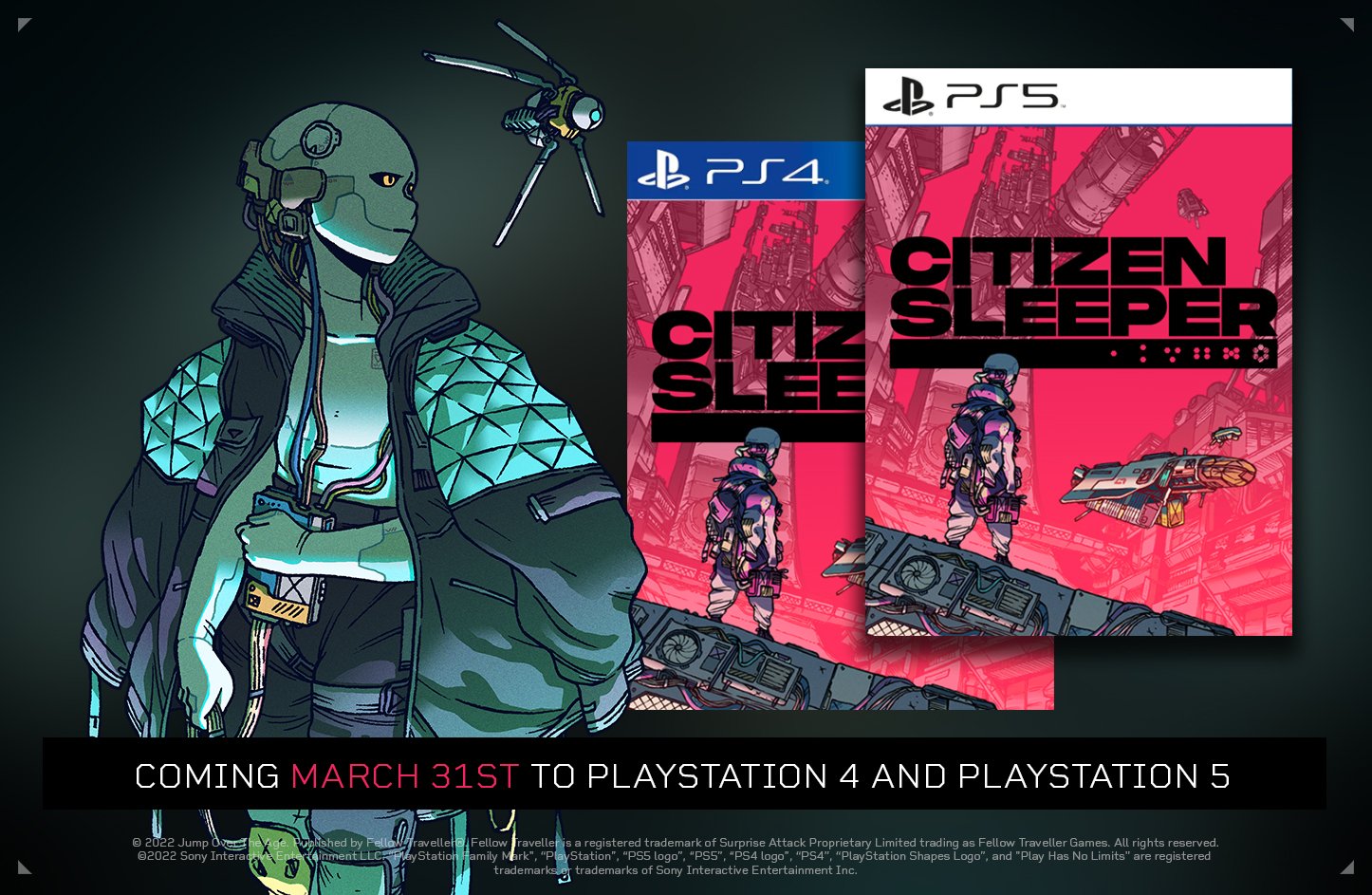 Citizen Sleeper (Multi) será lançado para PS4 e PS5 no dia 31 de março;  terceiro DLC gratuito no dia 30 - GameBlast