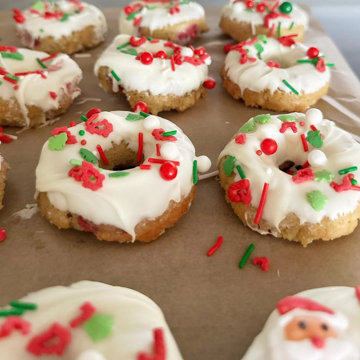 Who's ready for the holidays?! #christmas #donuts #baking