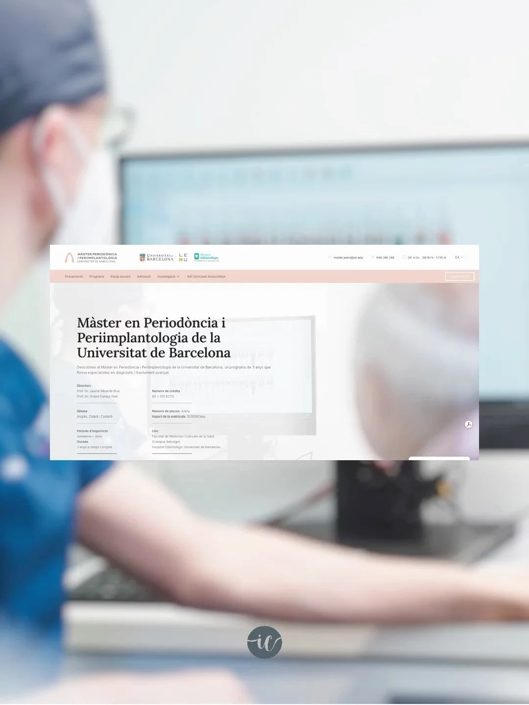 Web per al M&agrave;ster en Period&ograve;ncia de la UB: rigor acad&egrave;mic + navegaci&oacute; intu&iuml;tiva.

Disseny net. Estructura clara. Zero sorolls.
Perqu&egrave; una web acad&egrave;mica no ha de ser complicada per ser professional. Ha de