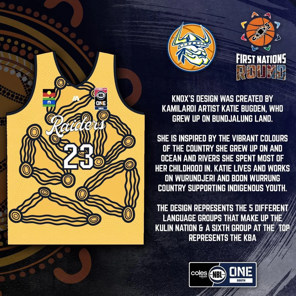 Knox Raiders NBL1 jersey 2023