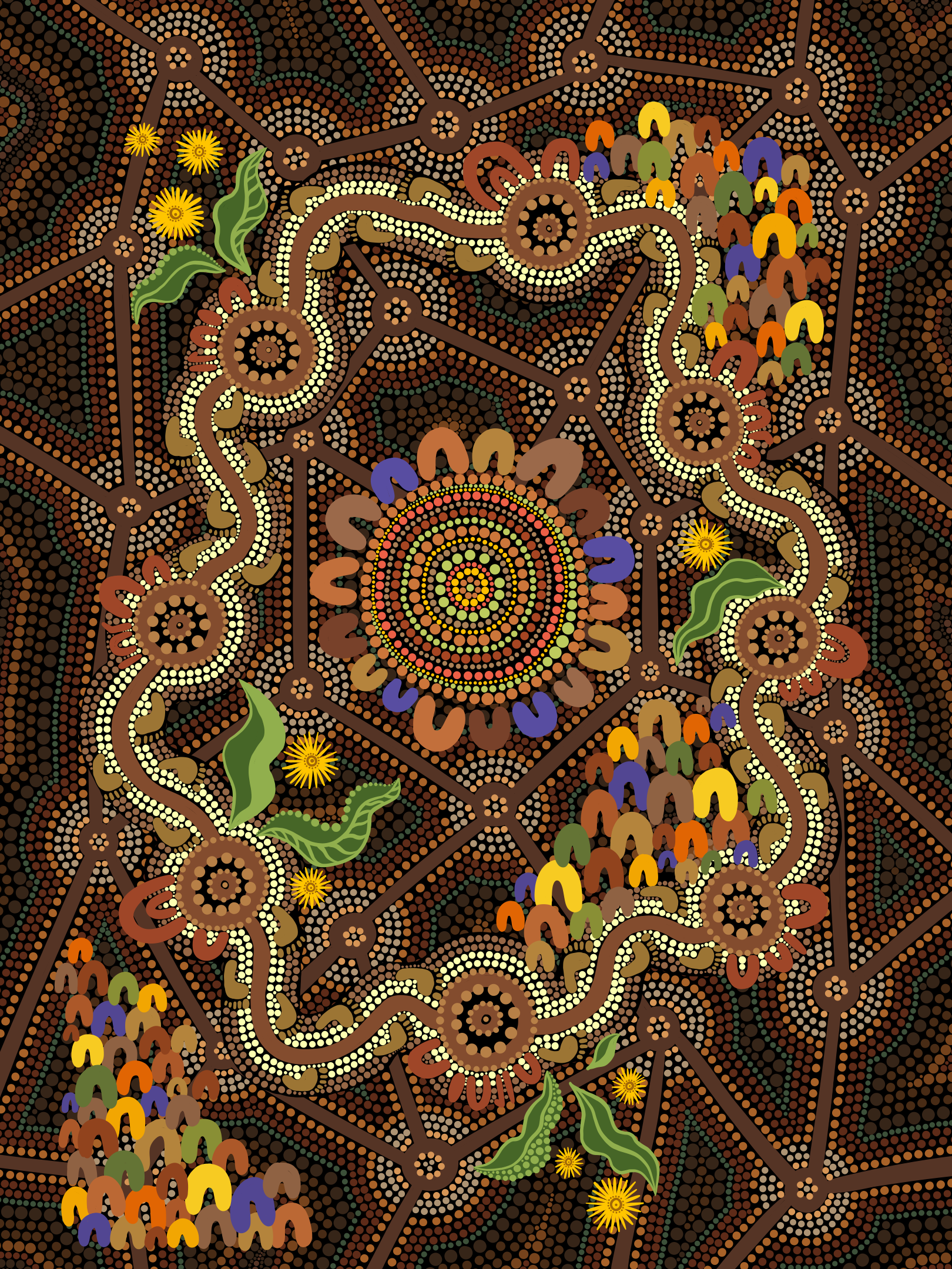 Alannah and Madeline foundation Reconciliation Action Plan digital artwork