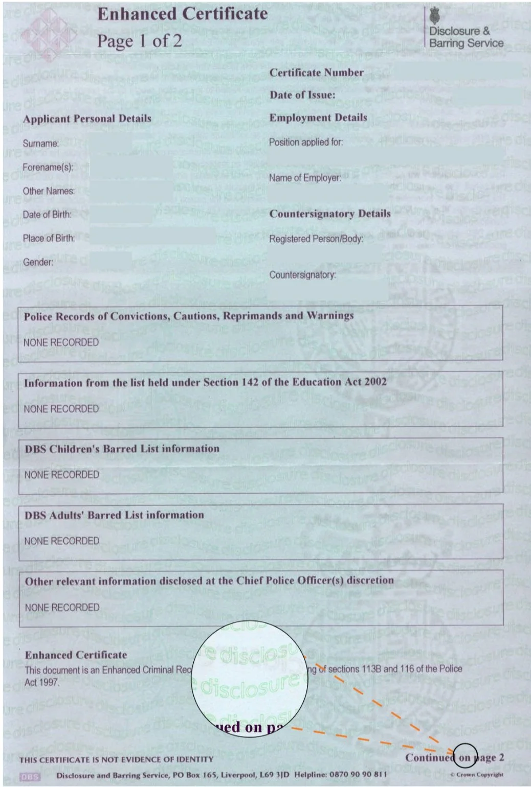 What is a DBS Certificate? — Personnel Checks