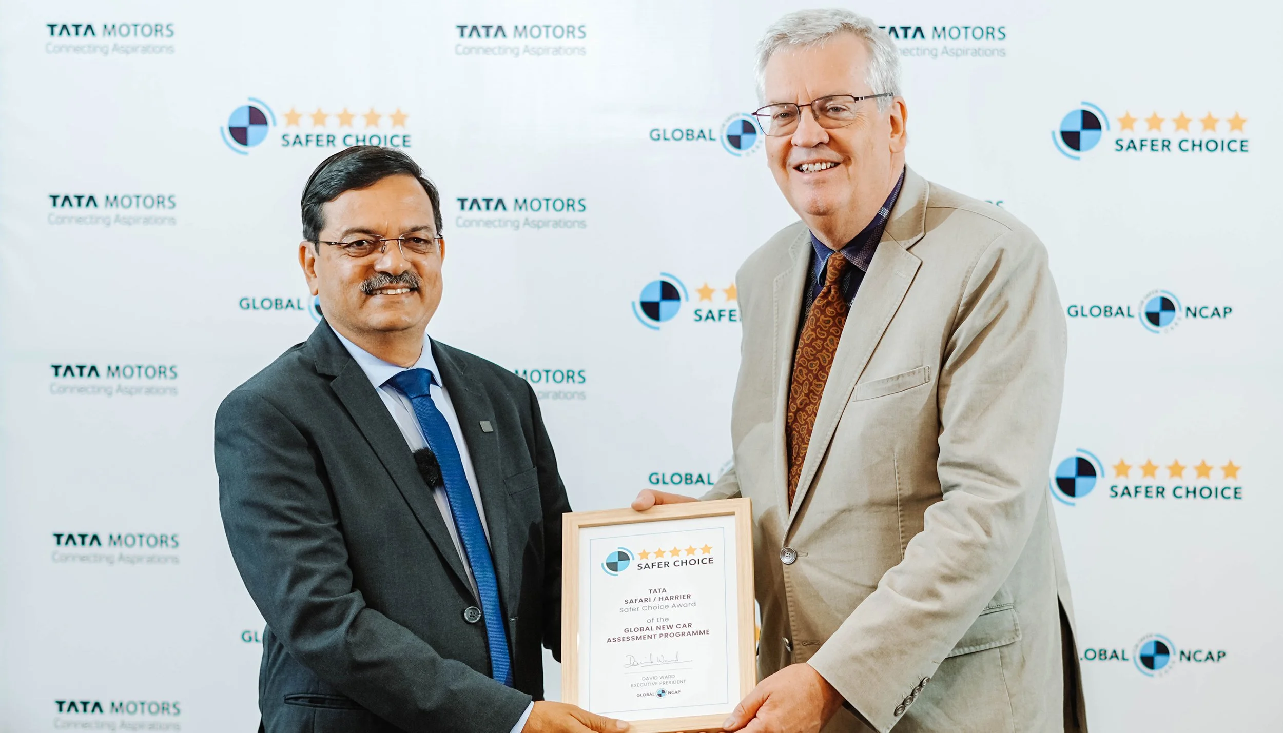 Tata Motors achieves Global NCAP Safer Choice Award for Safari and Harrier