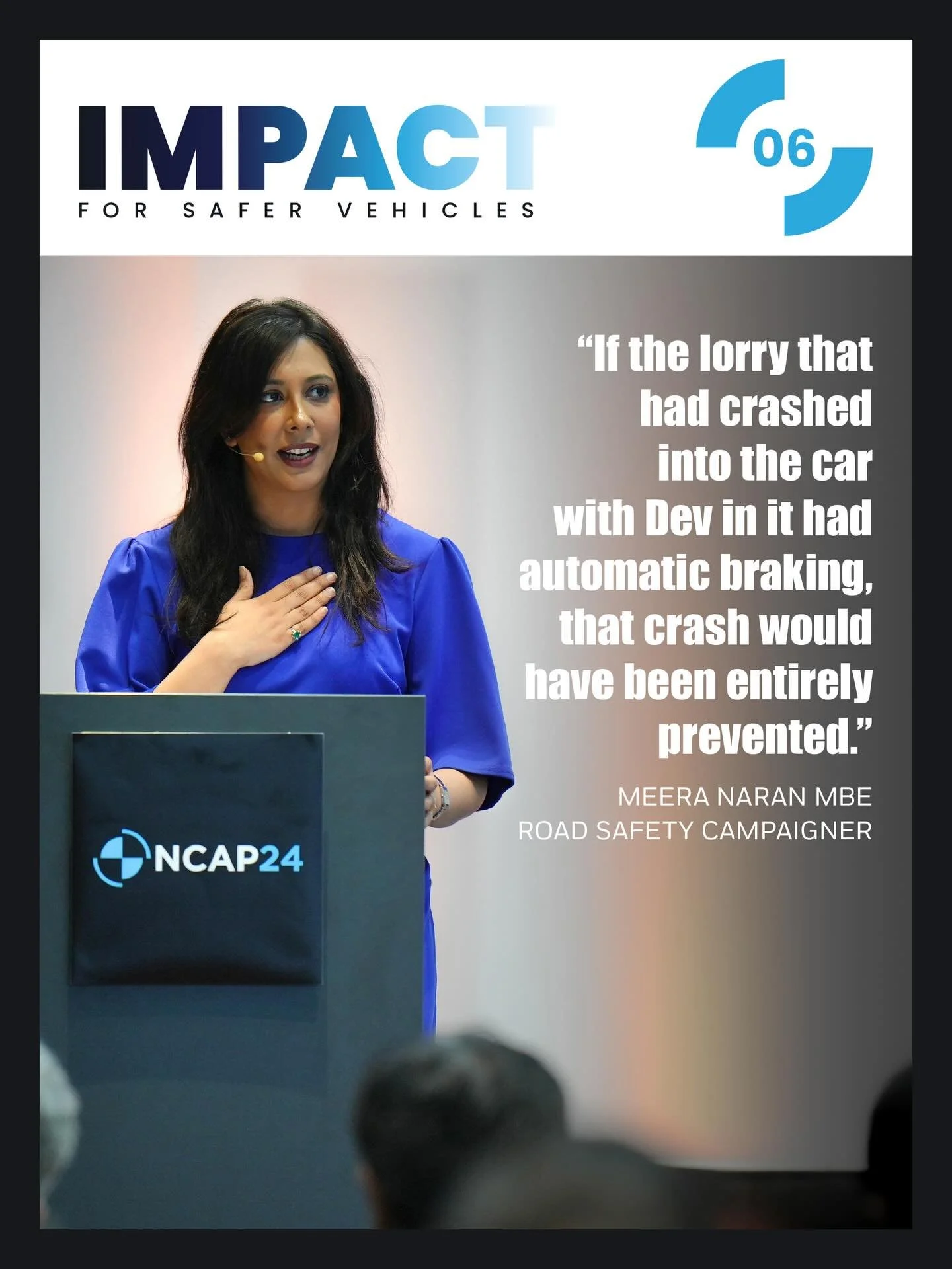 &ldquo;This edition of IMPACT is a reminder of both the progress being made on road safety and the distance we still have to travel.

&ldquo;The latest @unitednations progress report on the Decade of Action reveals that road fatalities have fallen si