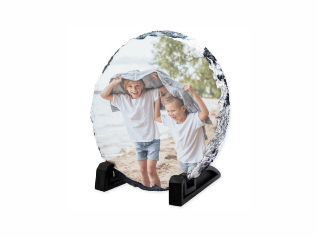 Personalised Round Photo Slate