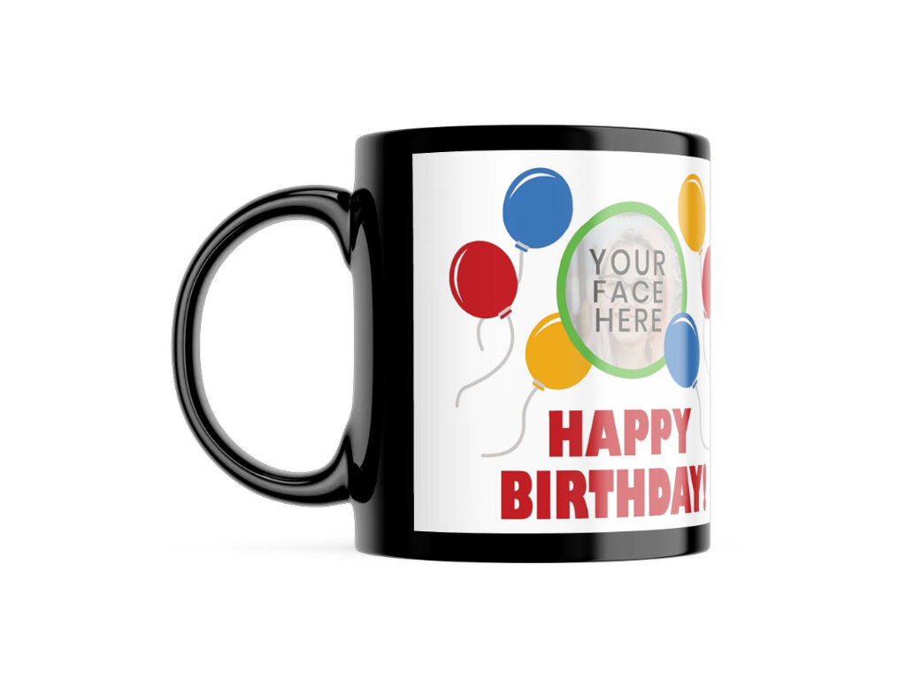Happy Birthday! Panel Mug Template