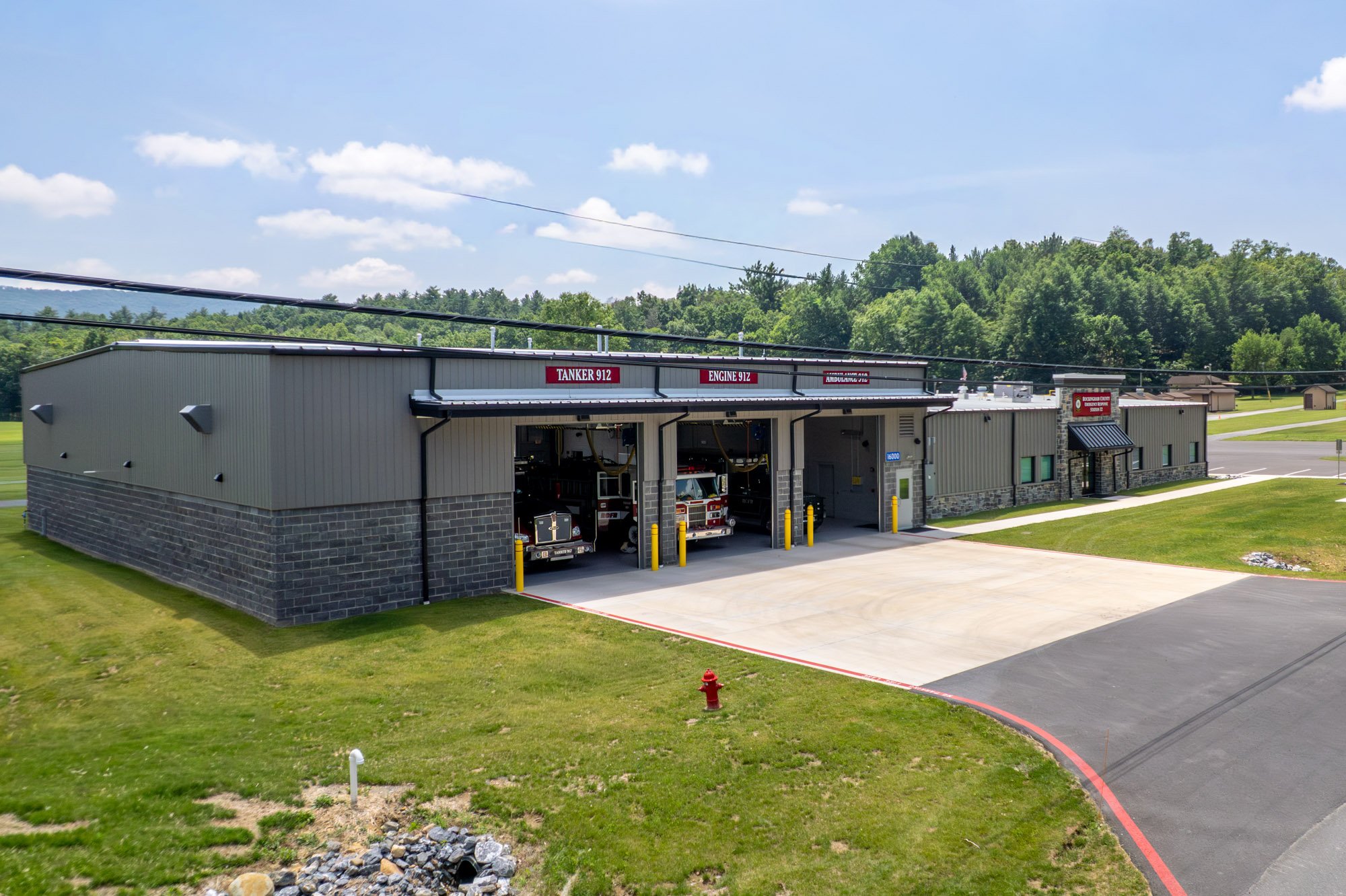 The completed Fulk's Run Emergency Response Station (Station 12)