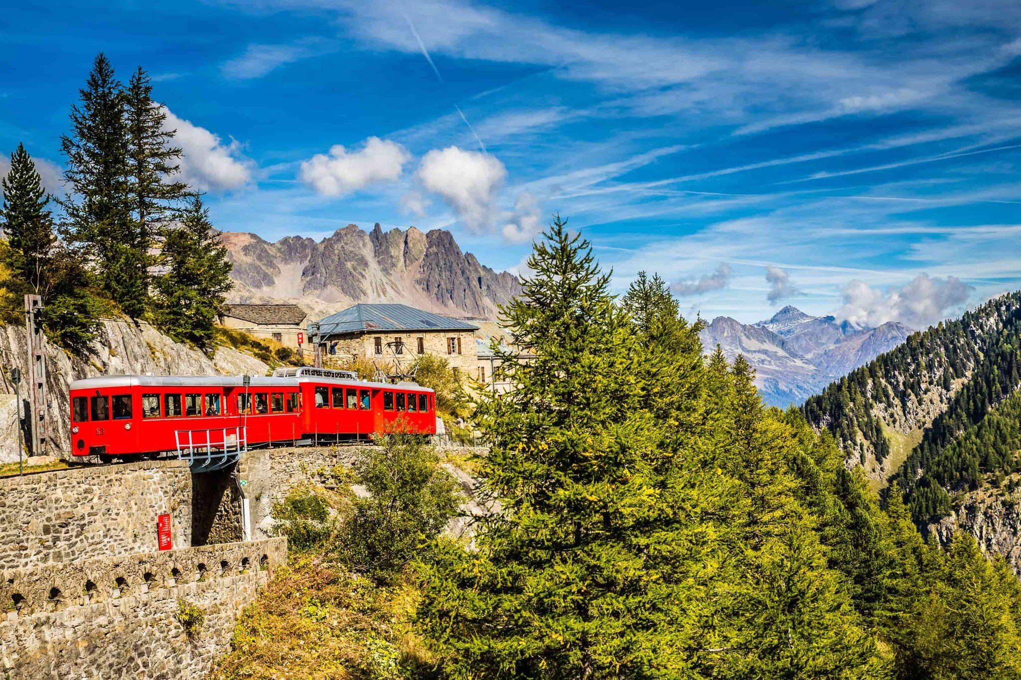 Our &quot;Rail and Trail&quot; holidays in the Alps make the most of some amazing mountain train networks, allowing you to access hiking trails with ease. 

In Chamonix you could head up on the Montenvers Train to heady altitudes of 1,913m, to wander