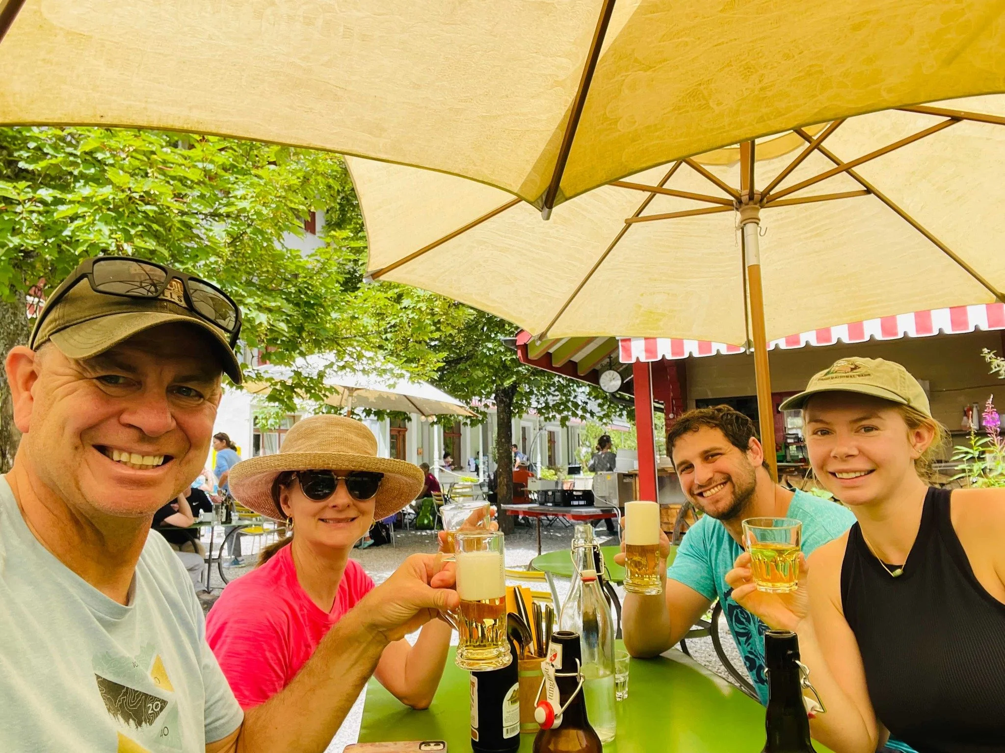 Cheers! 🍻 What could be better than a well deserved beer after a sunny day of hiking? Our client Dale sent us these great pictures of his family's hike on our Bernese Oberland Highlights Trail. It's a laid back trek through some of the most beautifu