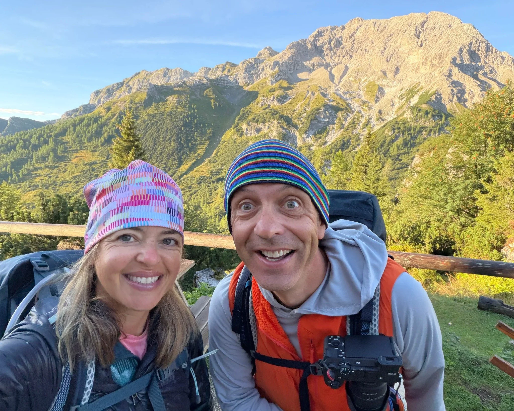 Our clients Danika &amp; Gordon (@gordonmachaggis) completed the Alta Via 1 in the Dolomites this summer. They sent in these great photos and feedback!☀🏔🥾📸
"Everything on the trip just worked well- the navigation/directions, rifugios, luggage