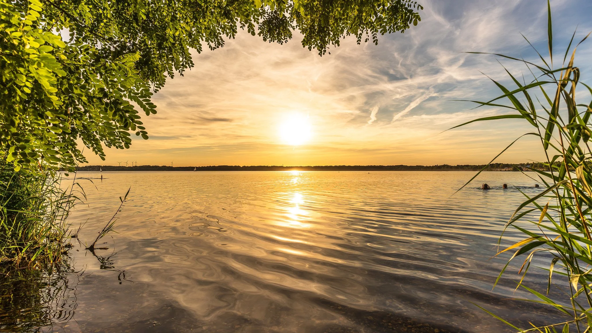 Sunset at the Cospudener Lake IIIscht final