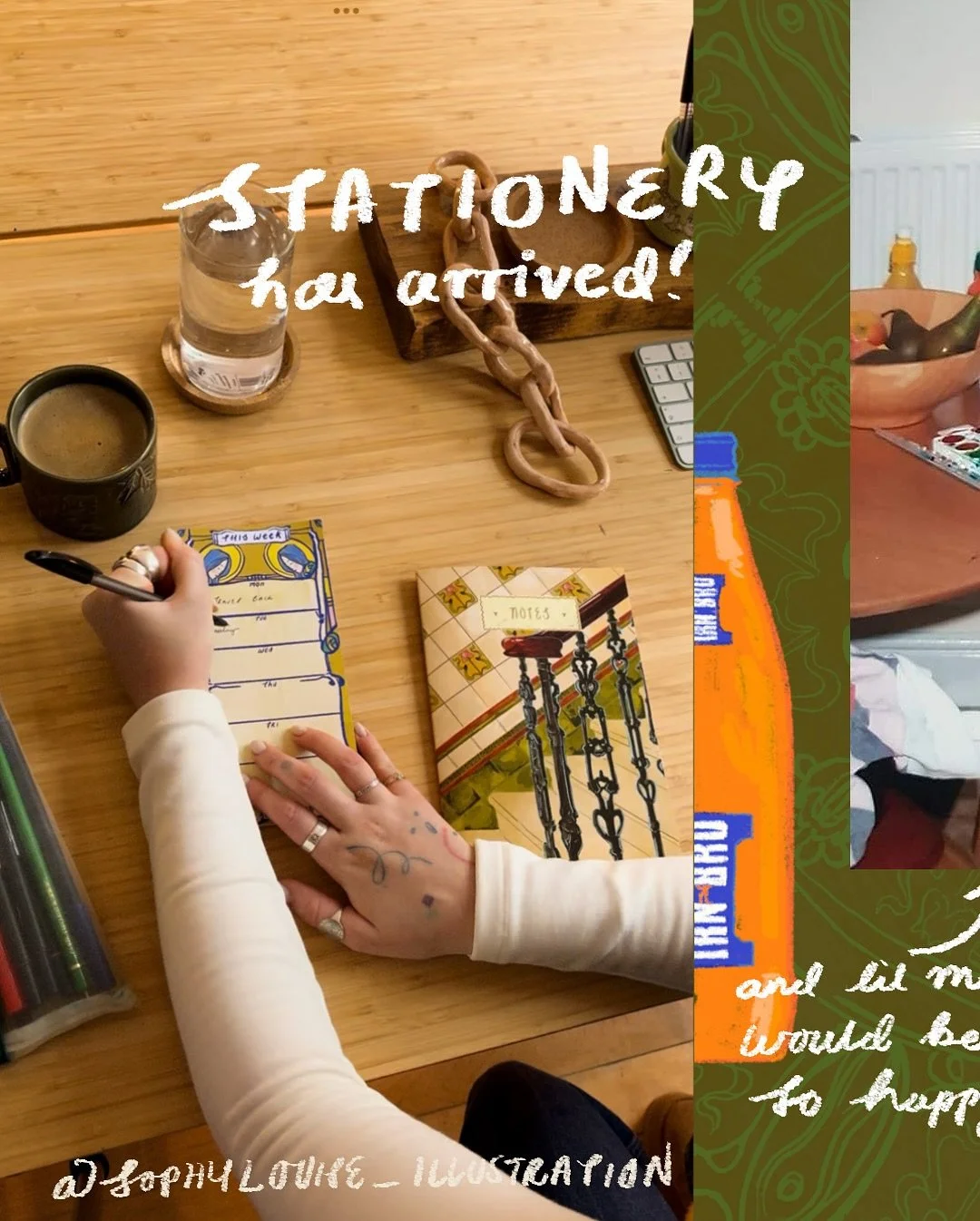 Something a little different, a lil scrapbook about my new stationery bits. I find myself usually getting caught up in the routine of tryna make new things, produce them , get them out to you guys, and forget about taking a minute to enjoy them fully