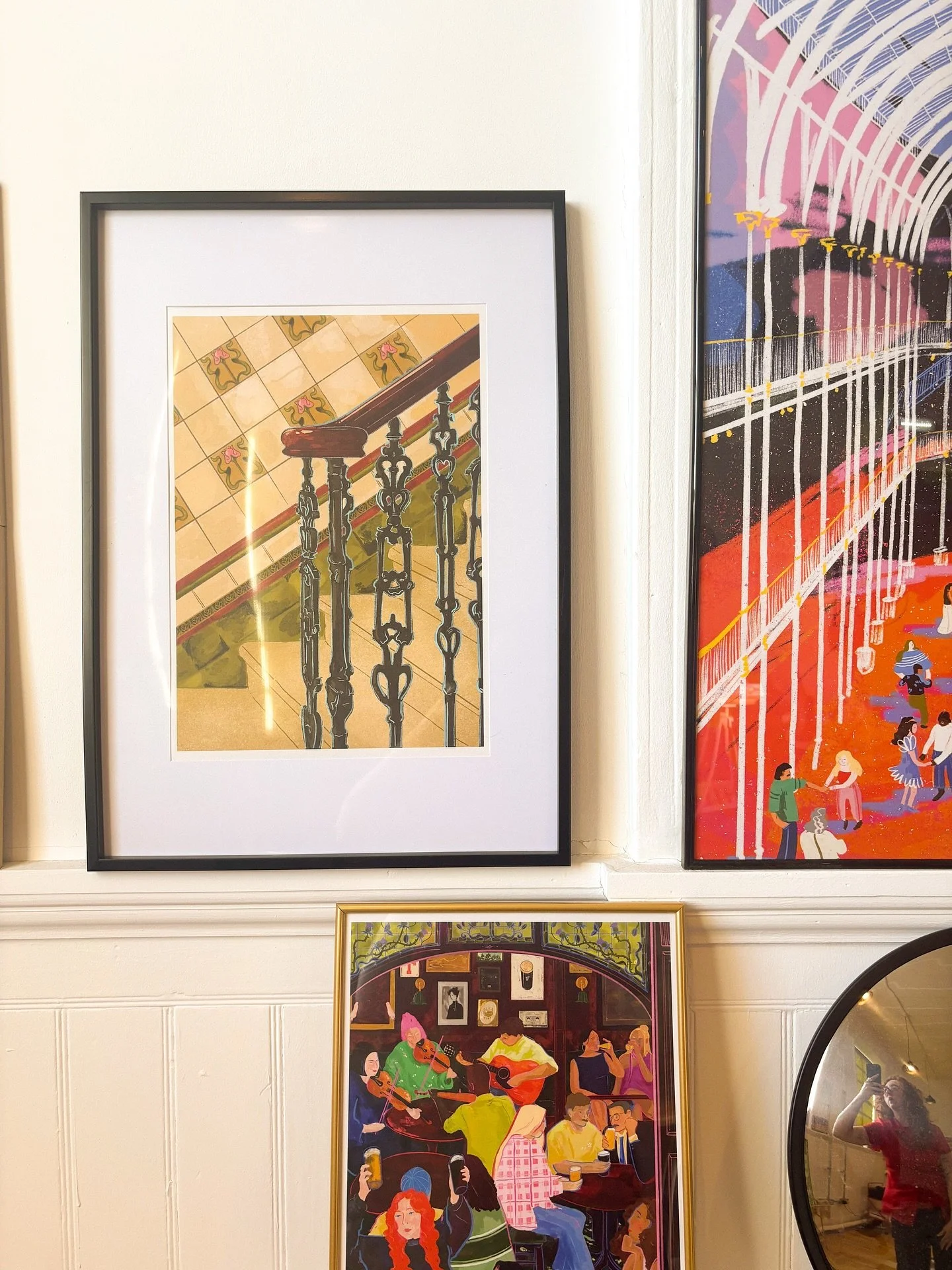 A close up of the lil studio print update for the cold season.
.
.
.
The og prints had been in for nearly a year, so it felt only right to switch things up a lil bit. What do you think of the combo?