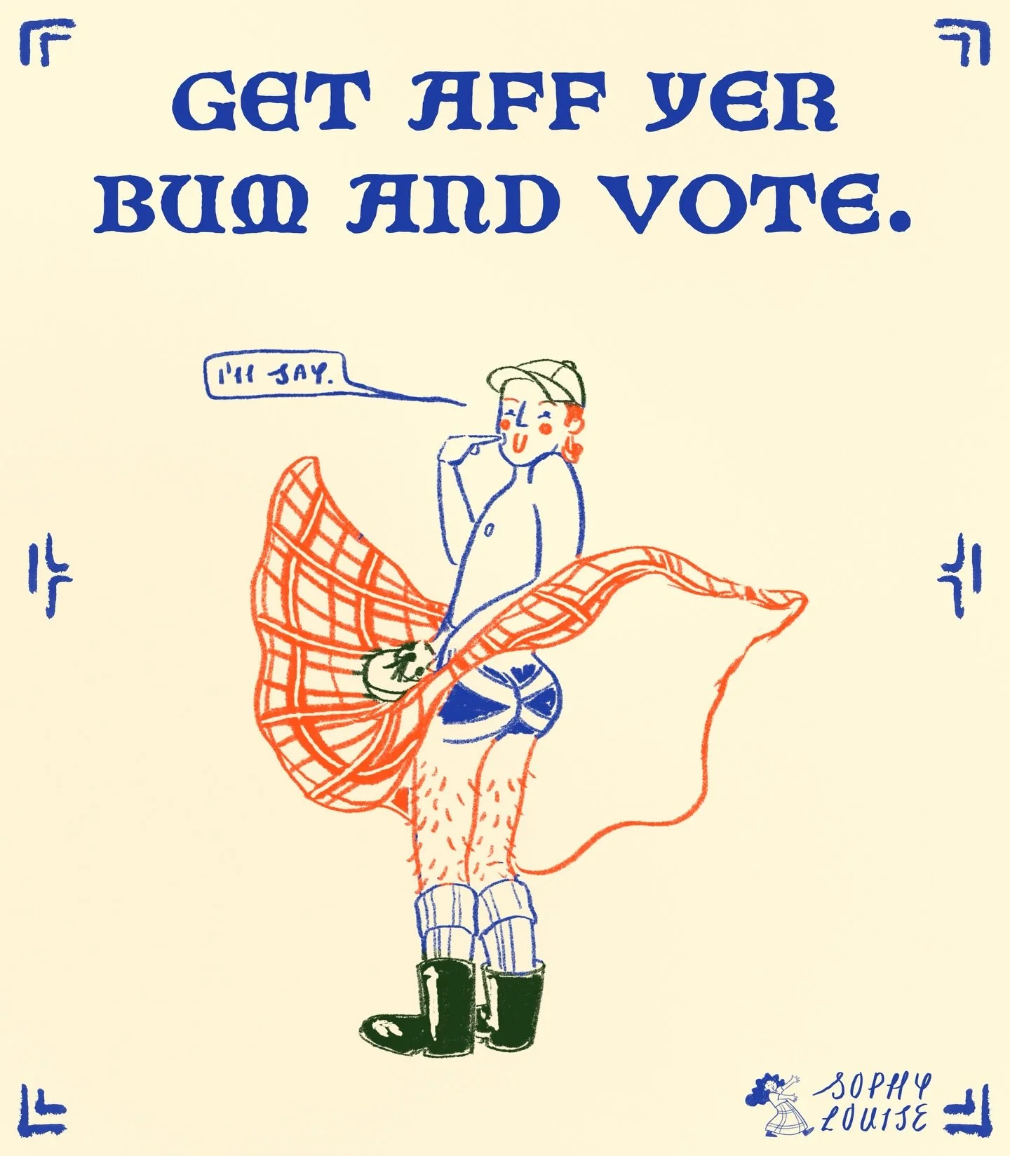 May 7thhhhh&hellip; use yer right to VOTE PLS AND THANK YEWWWWW.
.
This was so fun to make hehehe I have a million more ideas but had to give this cheeky chap first place 
.
We live in a beautiful country and I&rsquo;d love to keep it that way so ple
