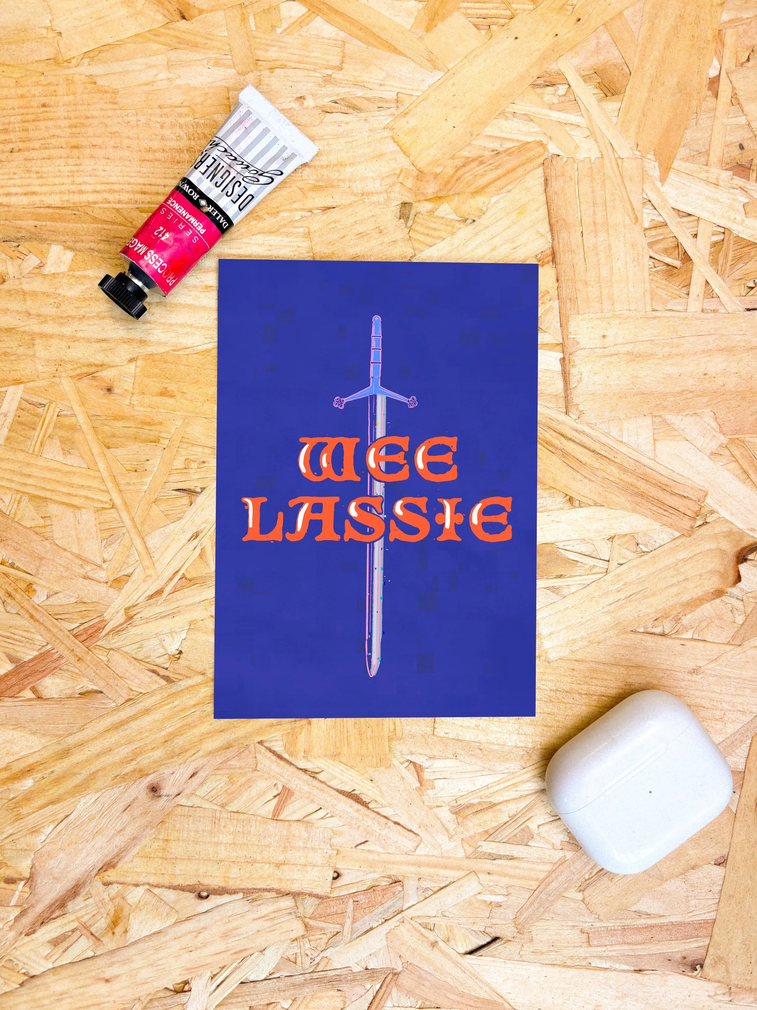 Wee Lassie Postcard