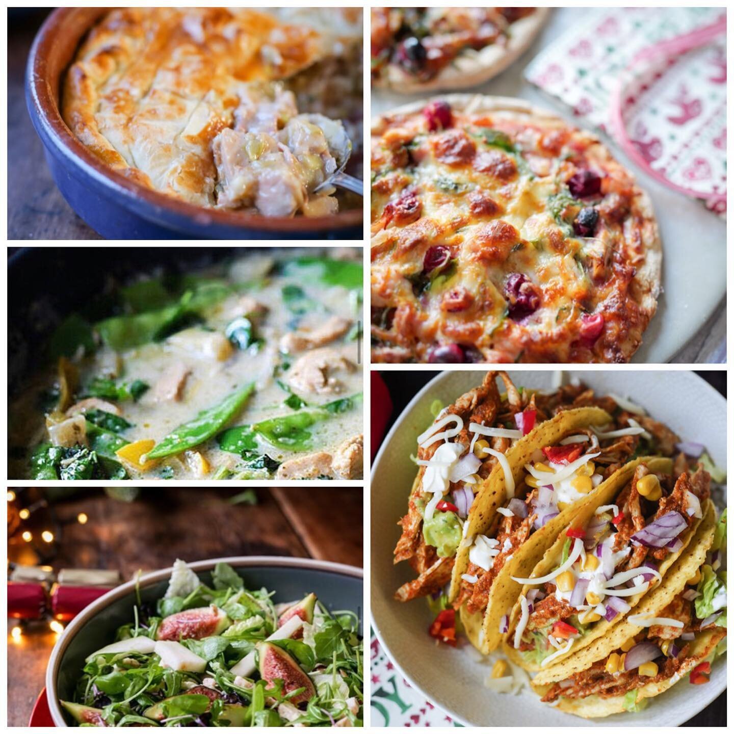 We love seeing your tasty Turkey leftover recipes 😍😍

What&rsquo;s your favourite recipe? (Vote in the comments and we will announce our winning recipe tomorrow) 

1) Turkey Pie 
2) Turkey leftover Pizza 
3) Green Thai Turkey Curry 
4) Pomegranate 