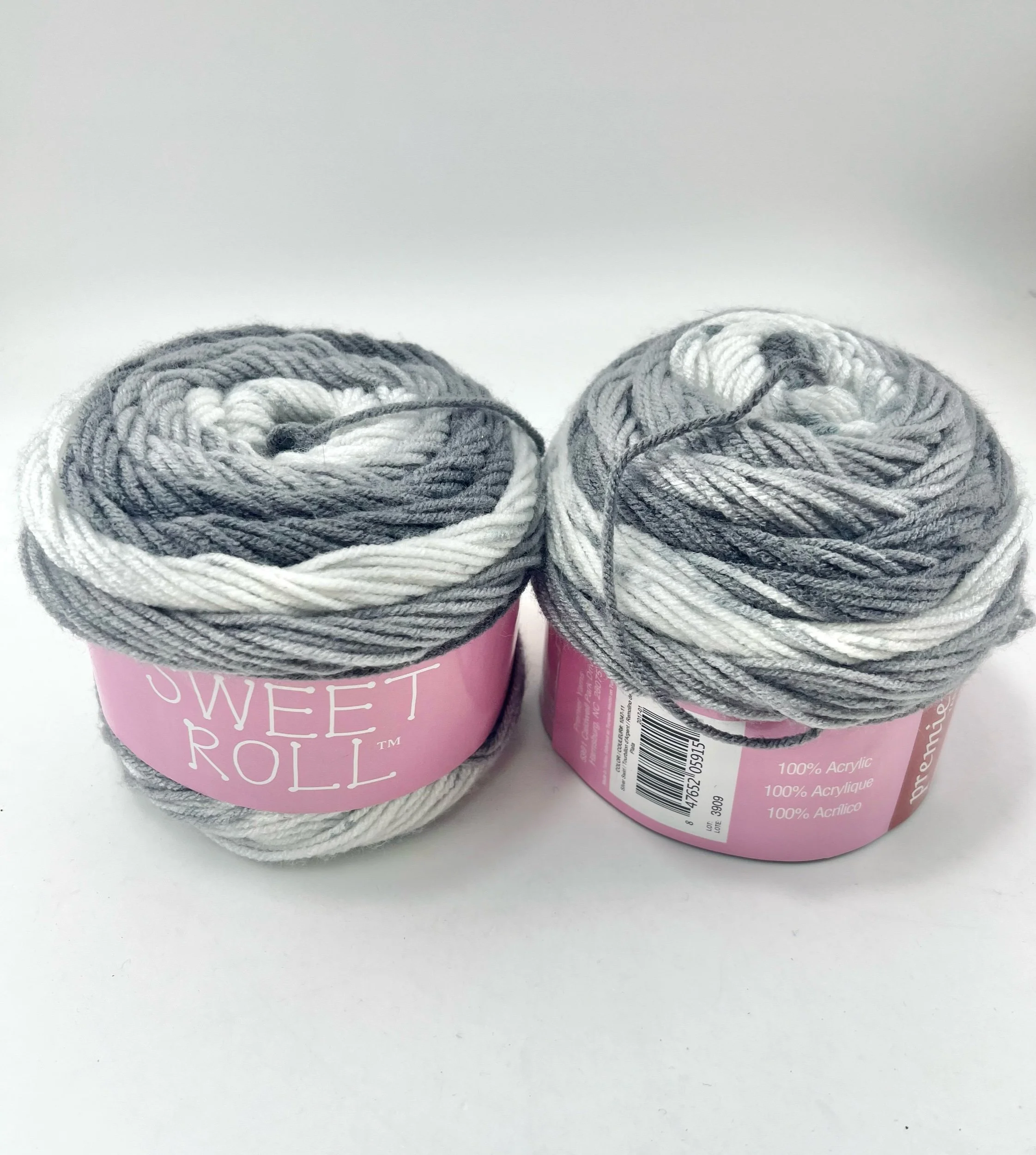 2 Skeins Premier Sweet Roll Acrylic Yarn