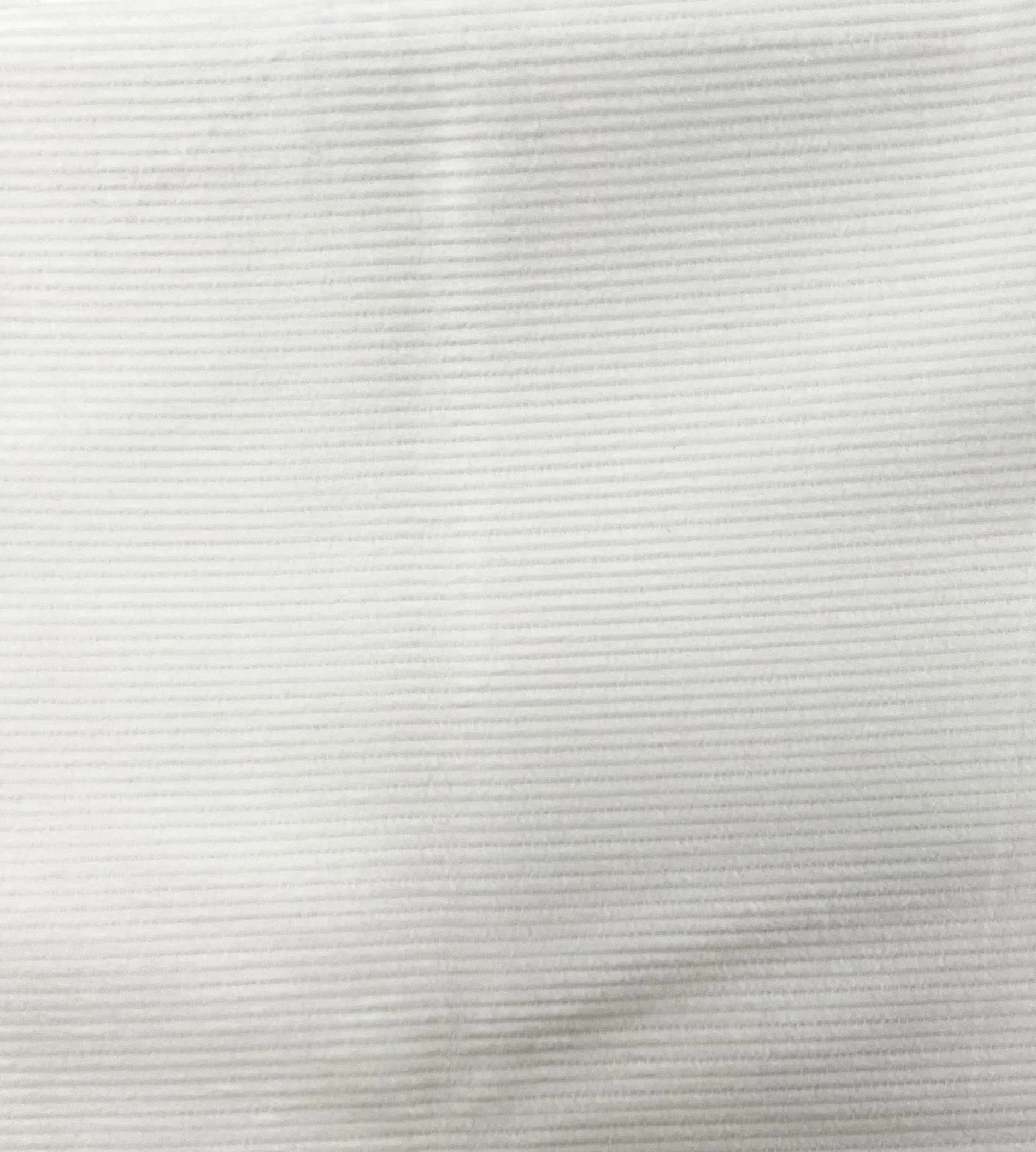 🐜 1 1/2yds White Wide Wale Cotton Corduroy