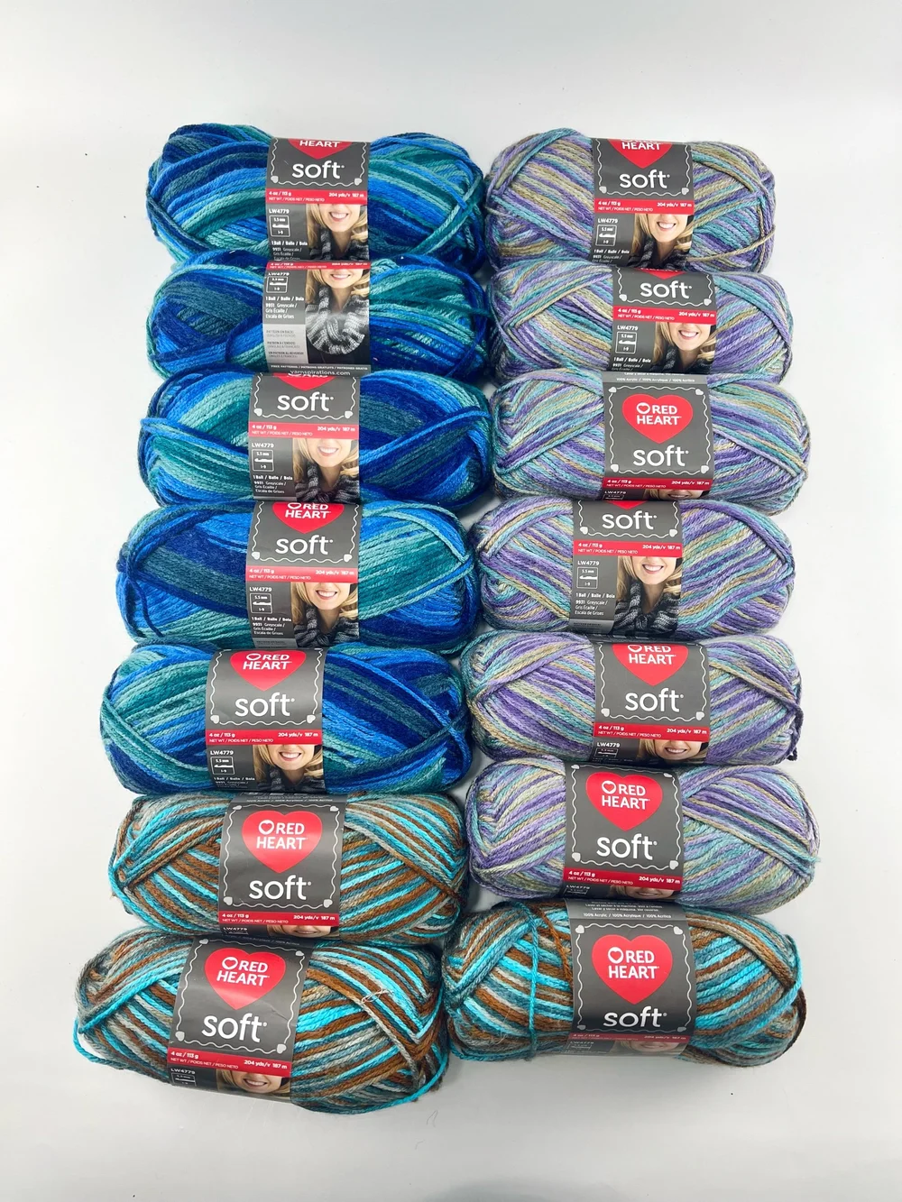 14 Skeins Red Heart Soft Acrylic Yarn — Swanson's Fabrics