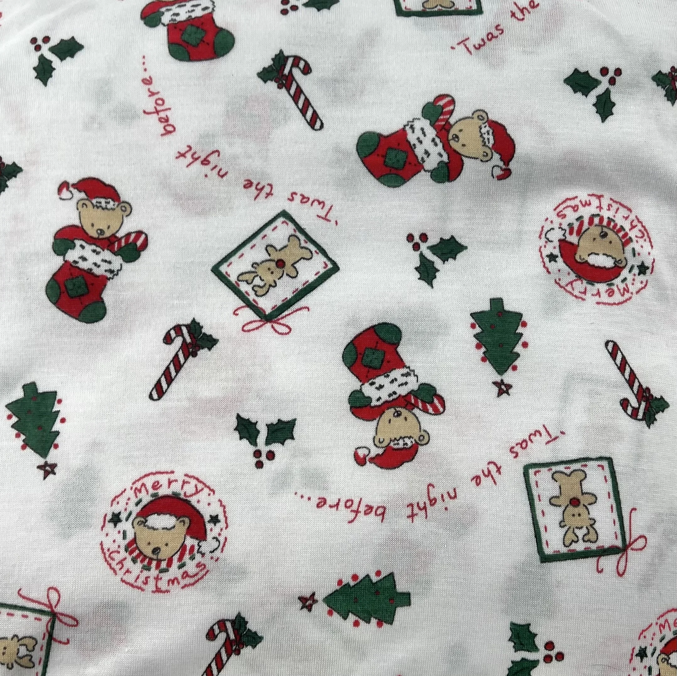🦚 4yds Christmas Printed Knit