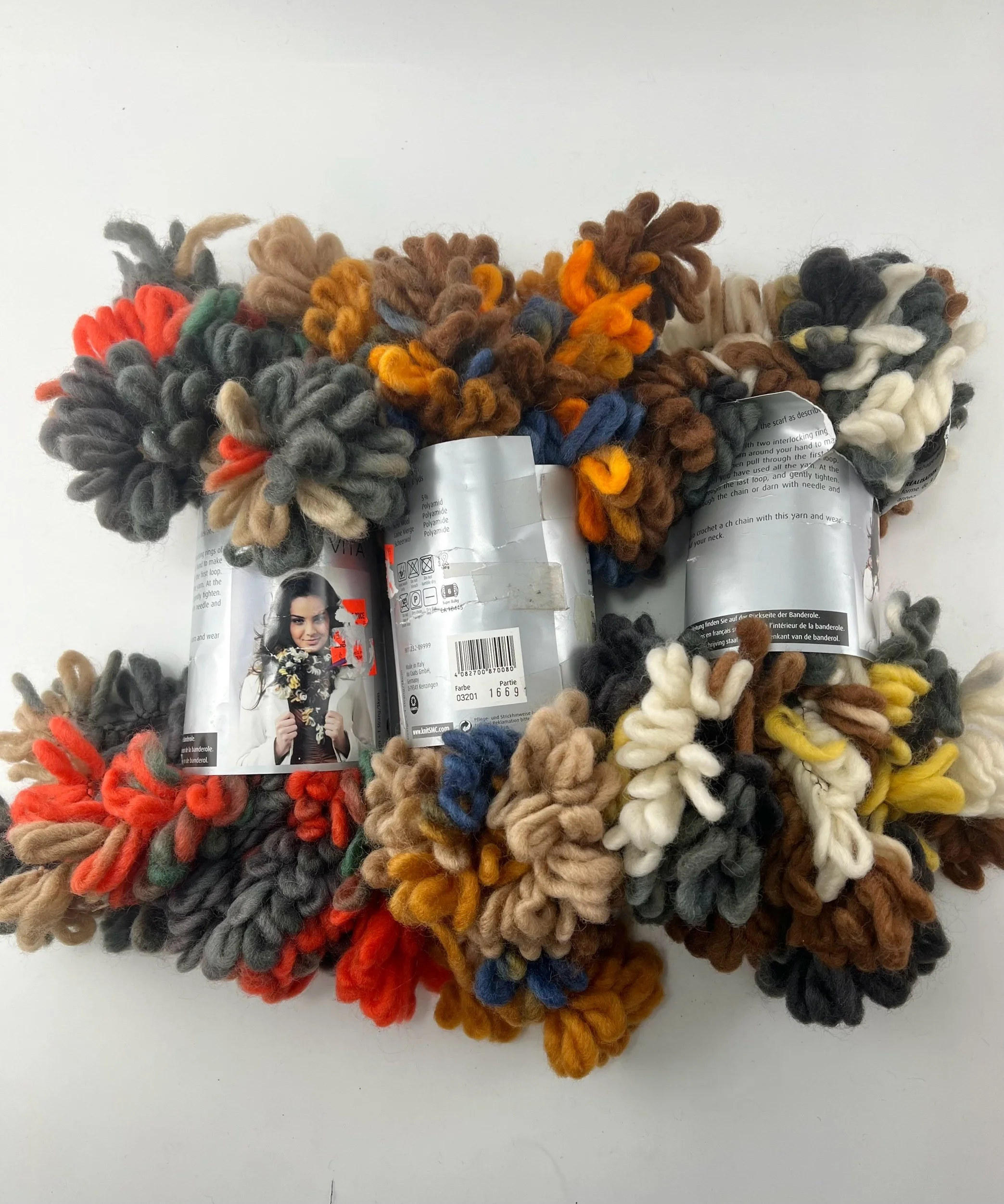 3 Skeins SMC Dolce Vita Wool Blend Yarn