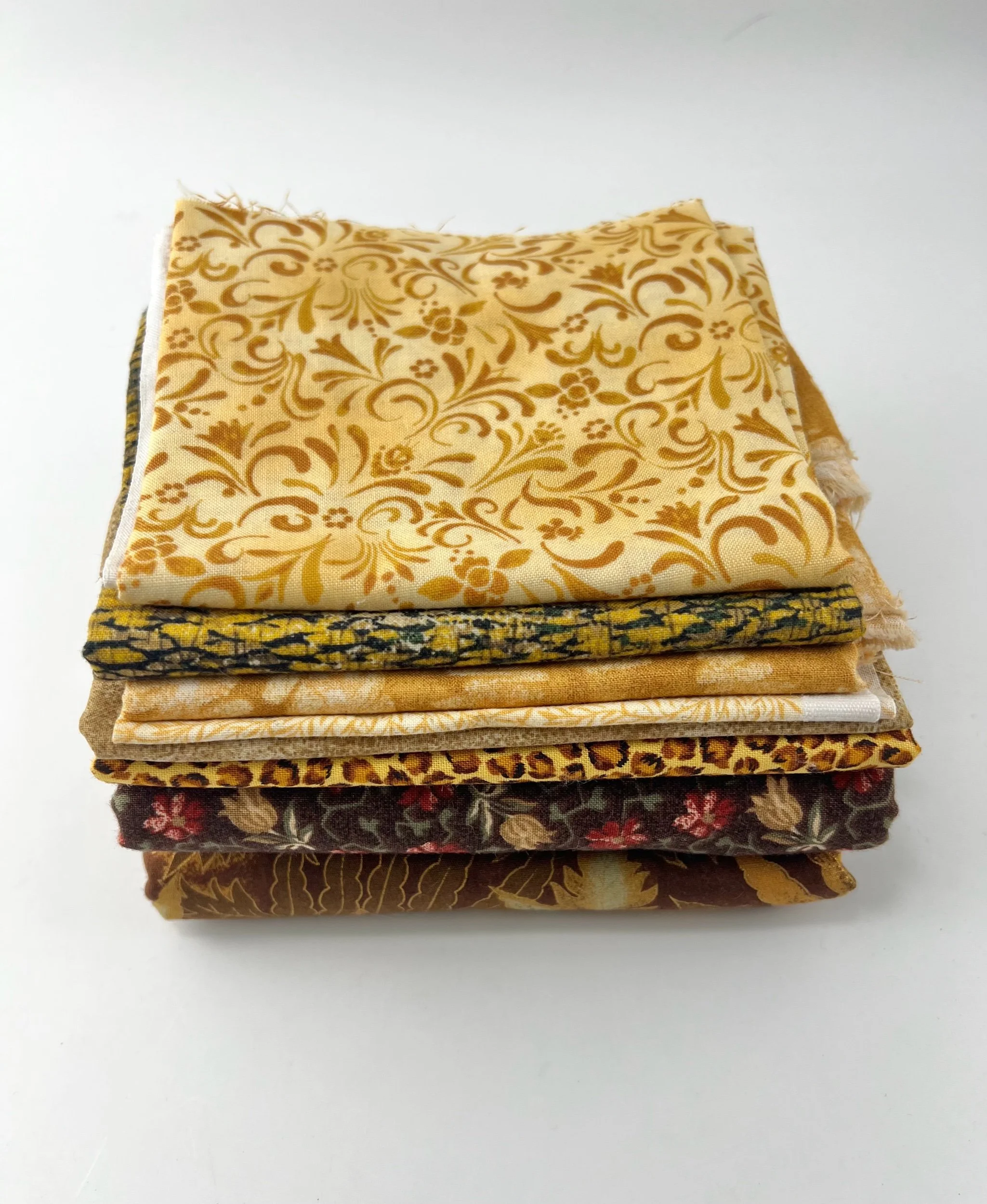 "Golden Brown" 1.1lb Quilting Cotton Bundle