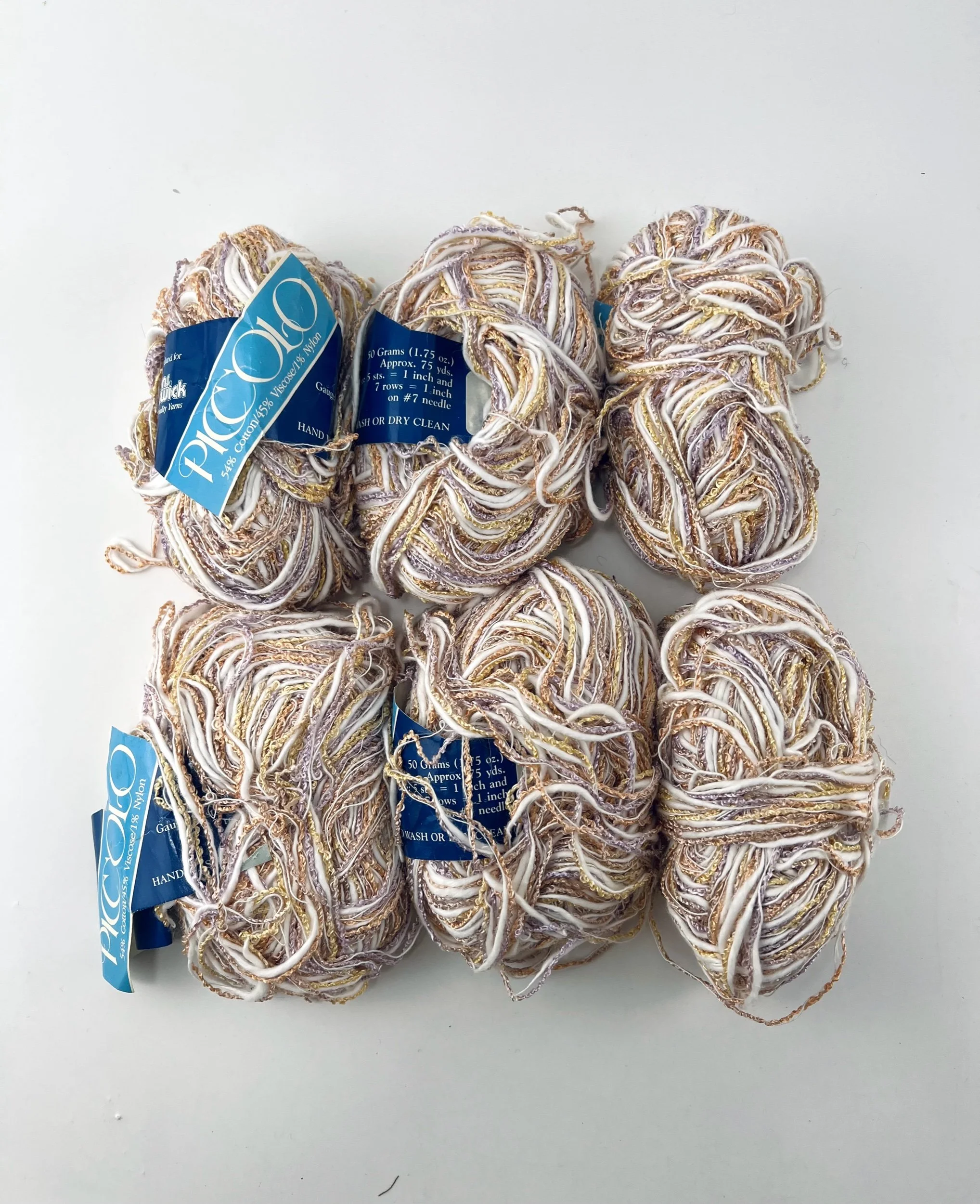 6 Skeins Brunswick Piccolo Yarn