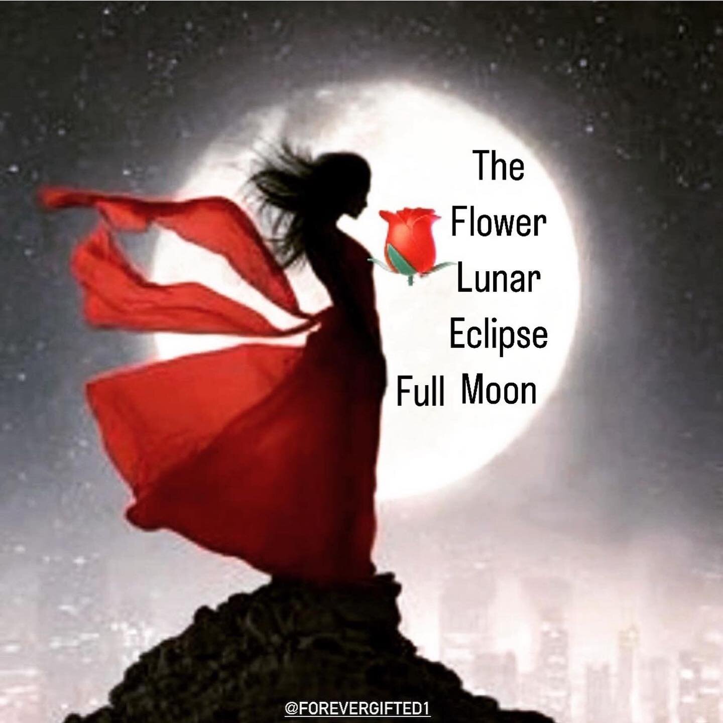 The Flower Lunar Eclipse Moon
05-05-23
 
some intense energies flowing once again around this Full Moon 
 
Not only are we in Retrograde , we have a Total Lunar Eclipse and a Full Moon. 🤦🏽&zwj;♀️
(Lets be positive and see this as shifts that need t