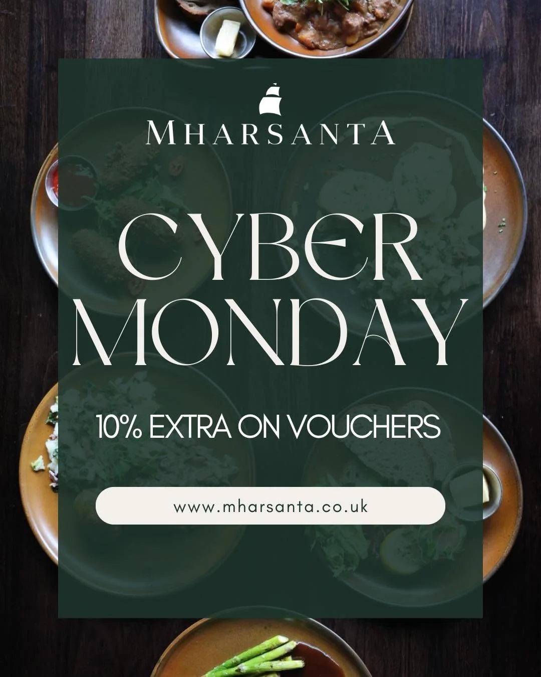 Due to popular demand, we&rsquo;ve extended our Black Friday offer into Cyber Monday. Enjoy an extra 10% when you purchase our gift vouchers, available online!

Visit www.mharsanta.co.uk today!
