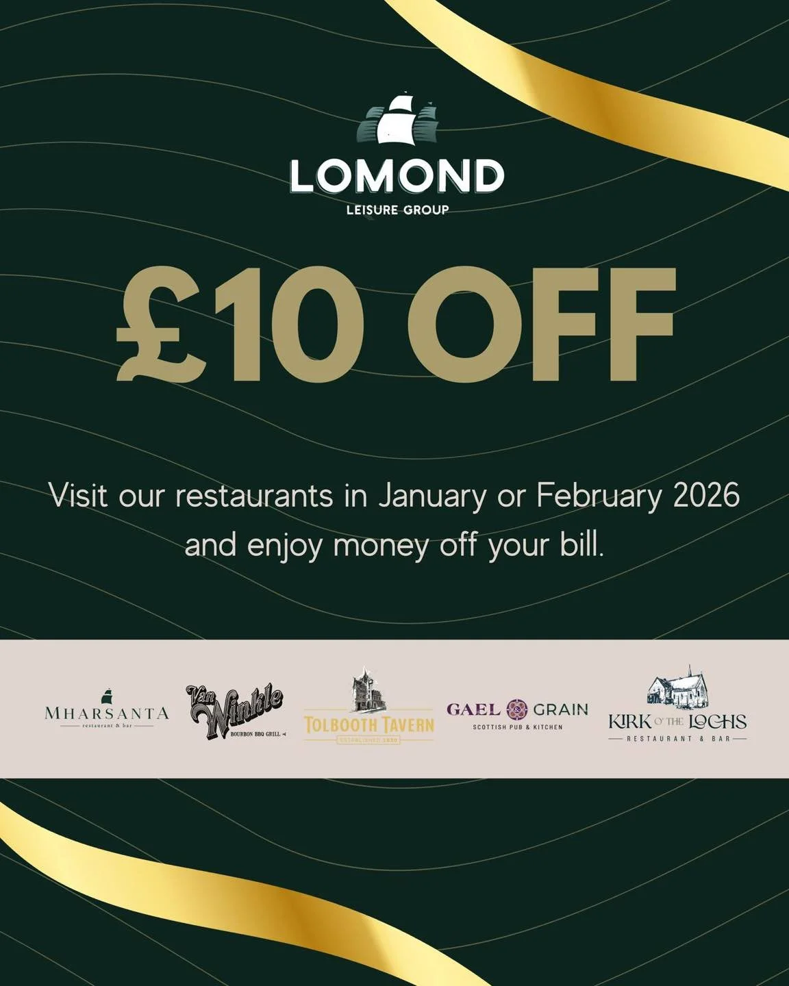 A little something to brighten up January &amp; February ✨🥃

Enjoy &pound;10 off your food bill when you dine with us at Mharsanta 🍽️

Simply show this to our team when you arrive and the discount will be applied to your bill.

Perfect for midweek 