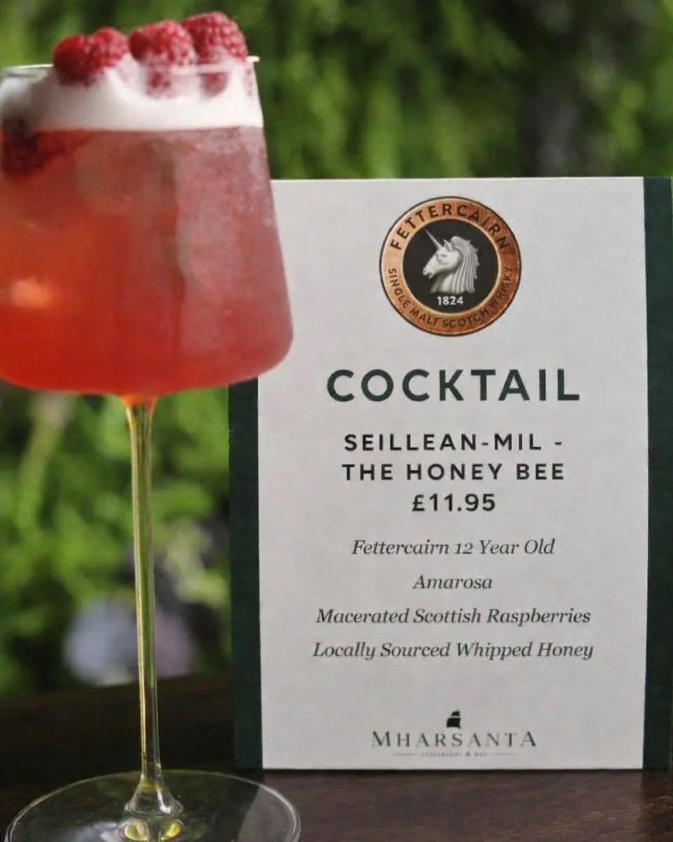 A Seillean-Mil and something delicious from the menu? Sounds like Saturday sorted 🍸🍽️

Made with Scottish raspberries, whipped honey and Fettercairn 12 Year Old, this one is well worth trying at Mharsanta this weekend ❤️

www.mharsanta.co.uk

#mhar