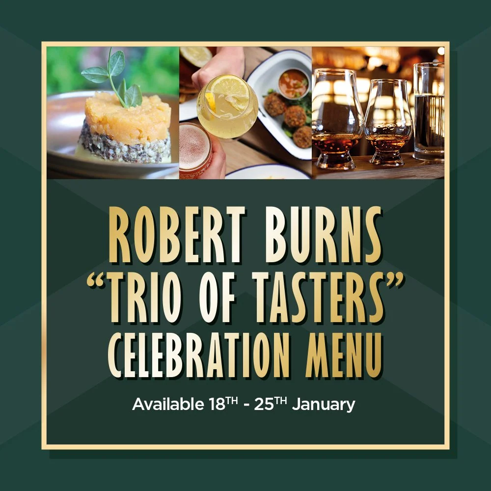 Burns Trio of Tasters Menu