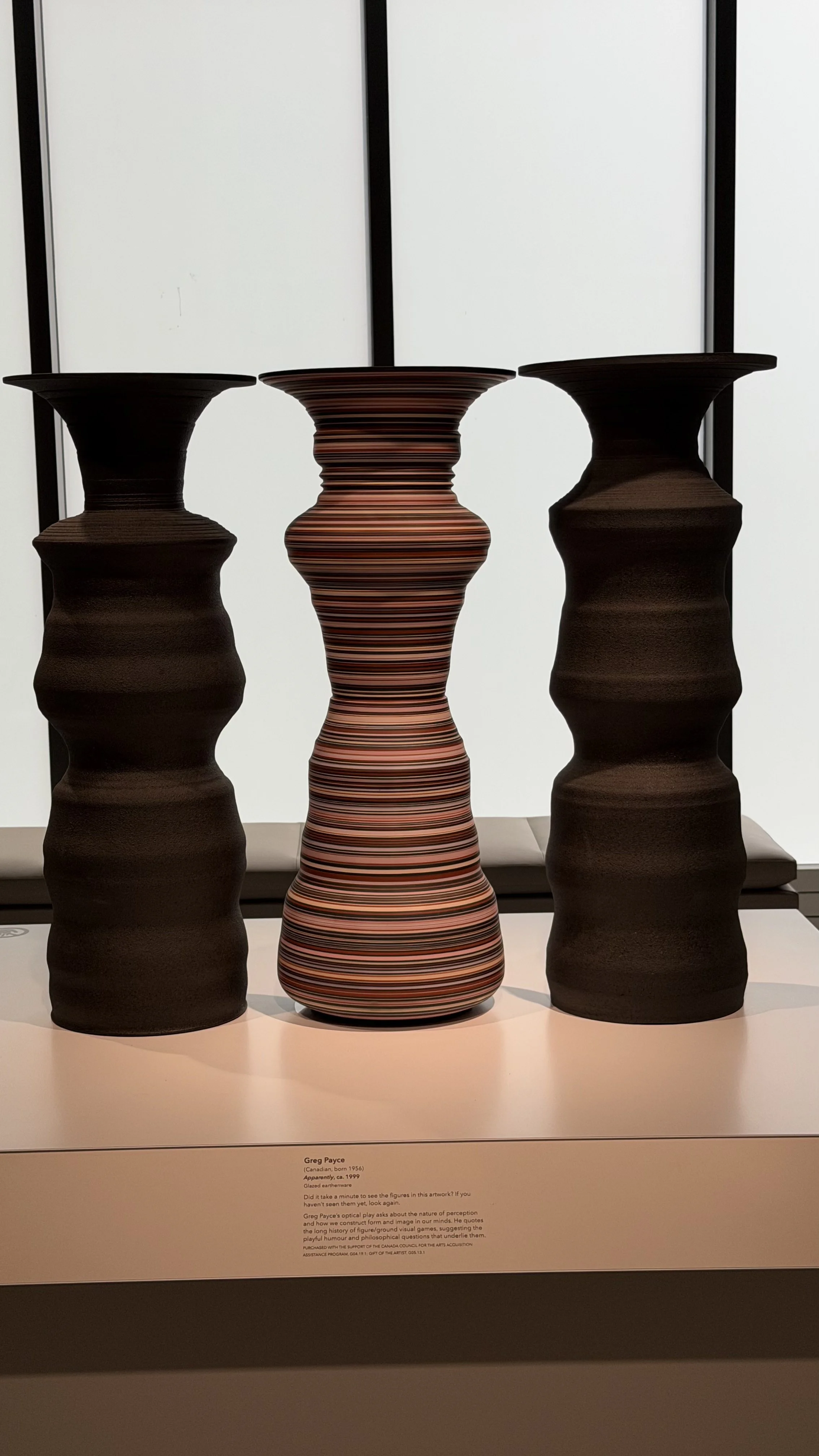 3 vases creating negative space images