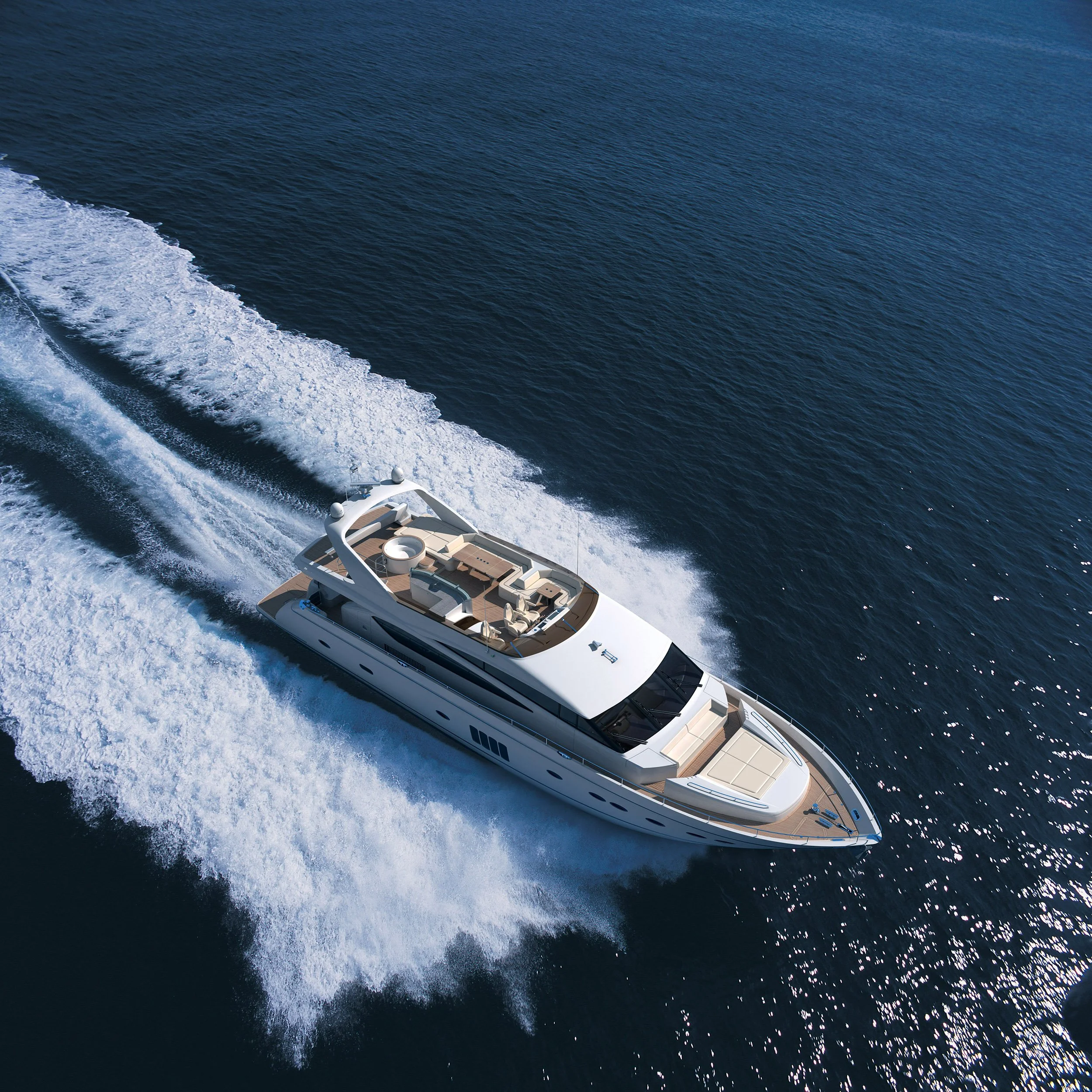 3D Visualisation - CGI of yacht exterior © Arcmedia Limited