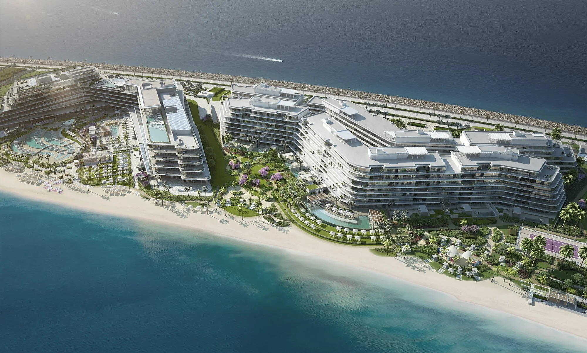 Architectural Visualisation - CGI of Dubai hotel development © Arcmedia Limited