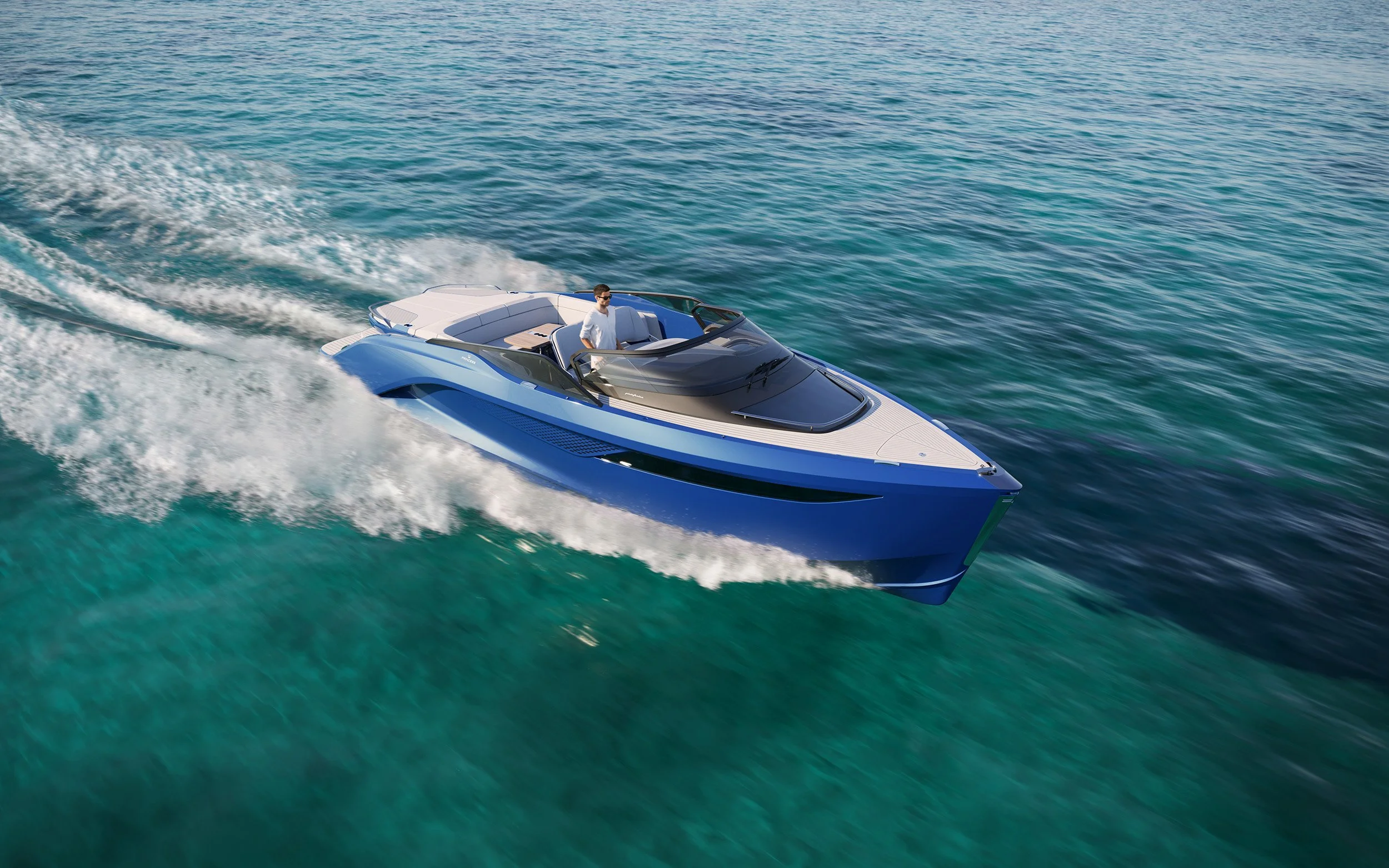 3D Visualisation - CGI of yacht exterior © Arcmedia Limited