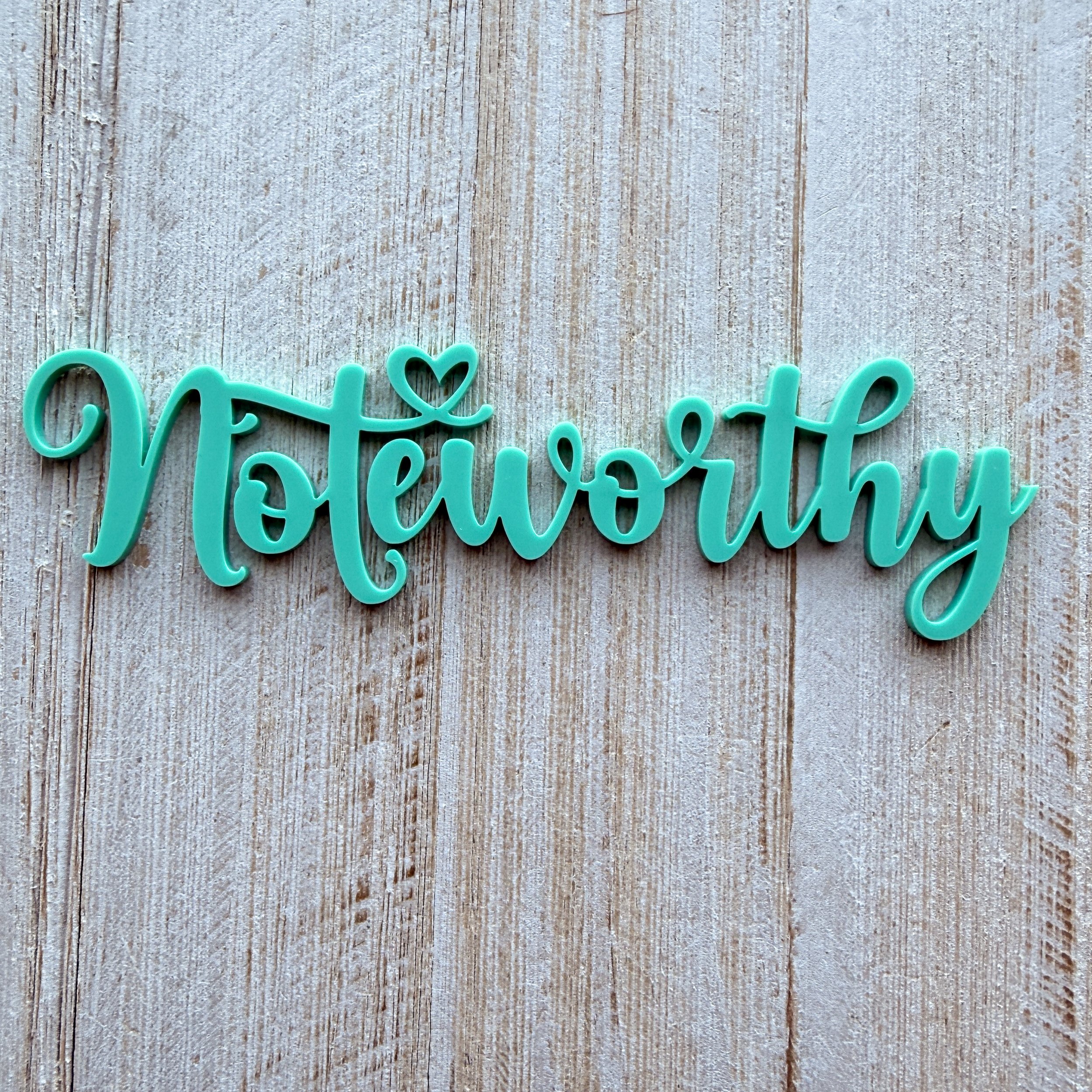 Turquoise - Big Words -Noteworthy