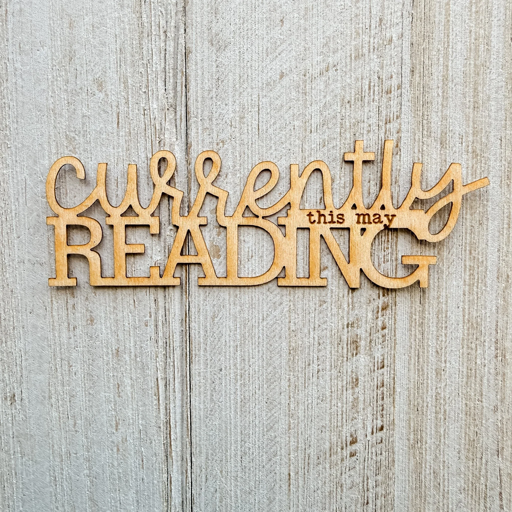 Wood Veneer - May Currently Reading