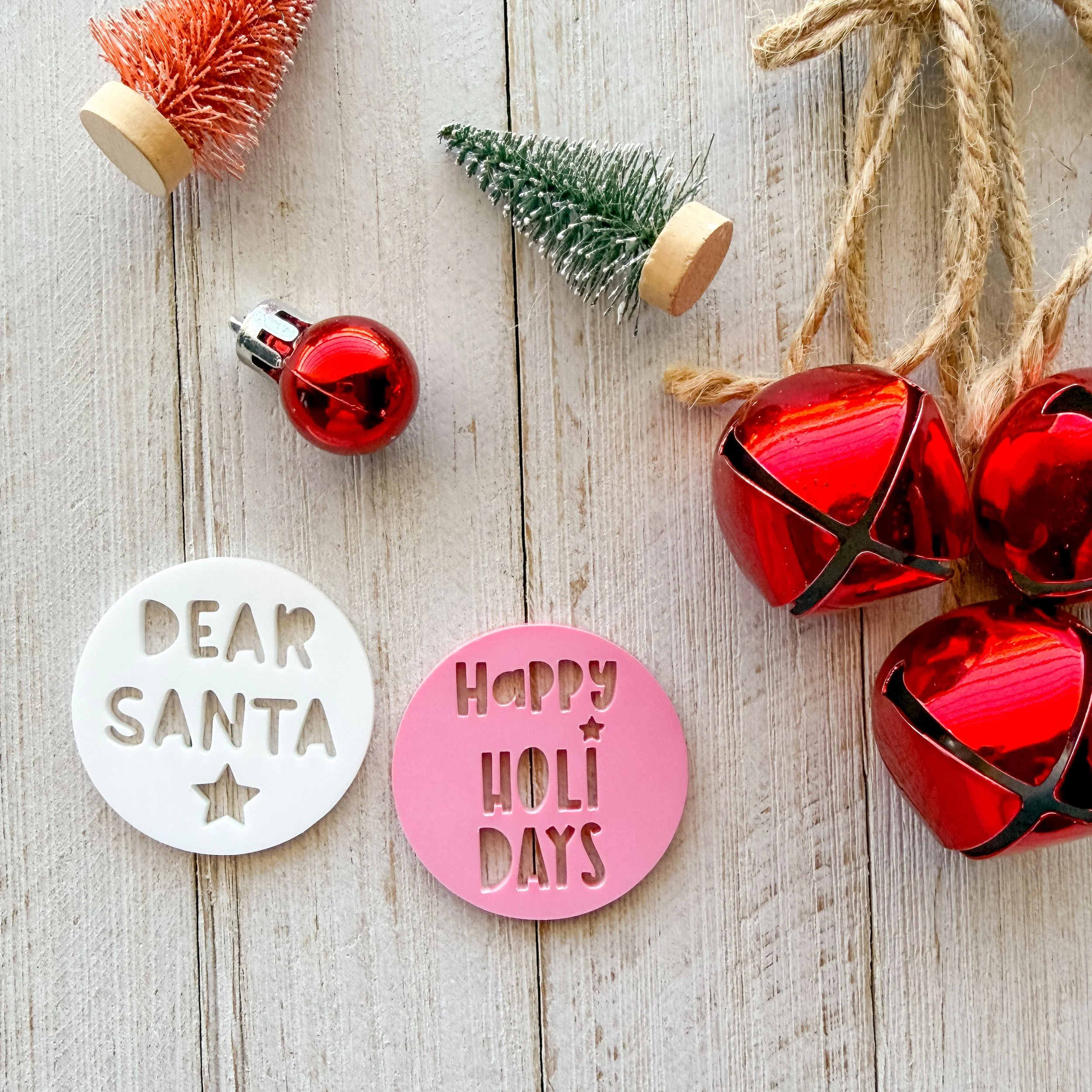 Pink and White - Happy Holidays Set